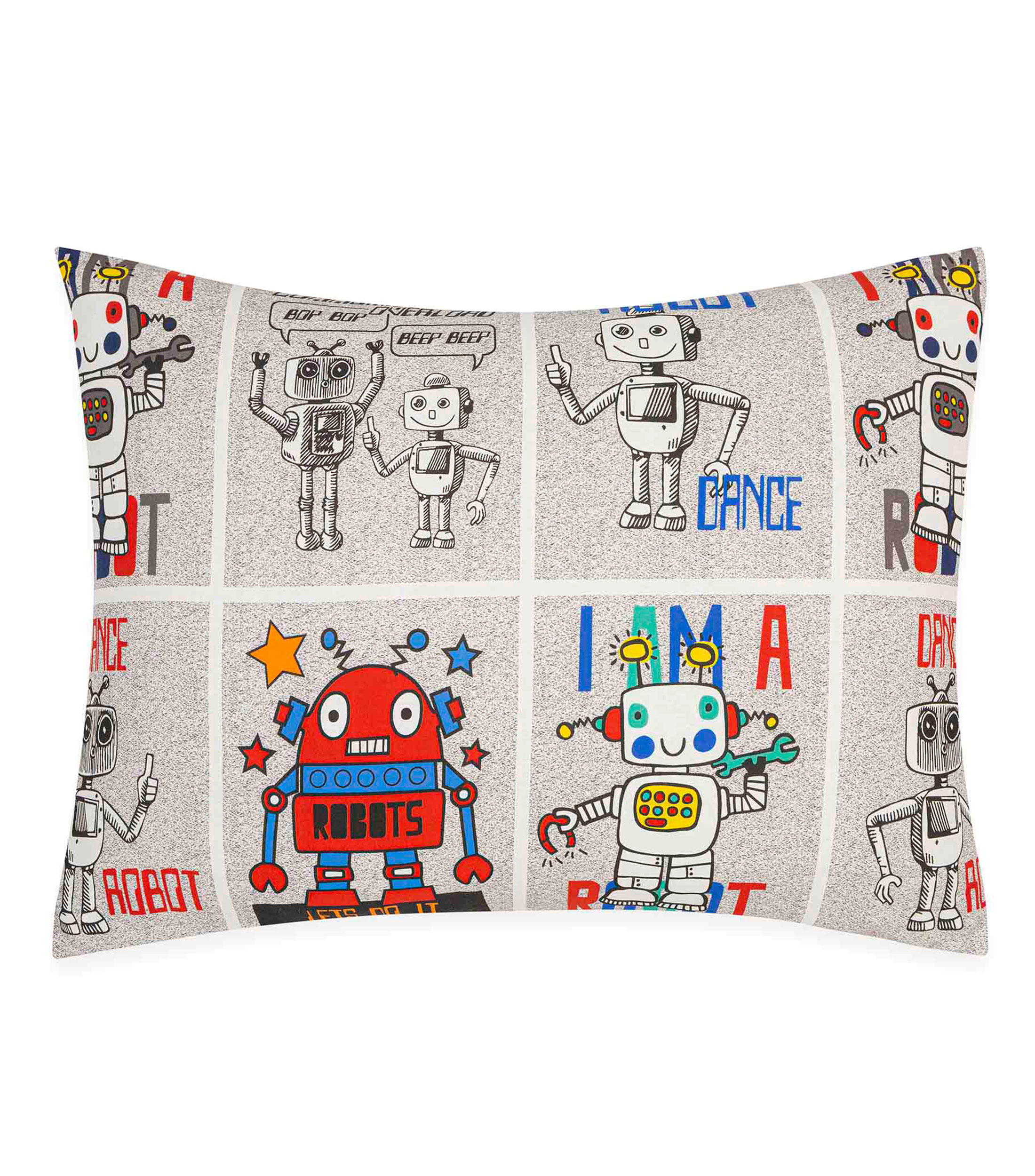 Edredón Bonus Ind Robots Rule Red