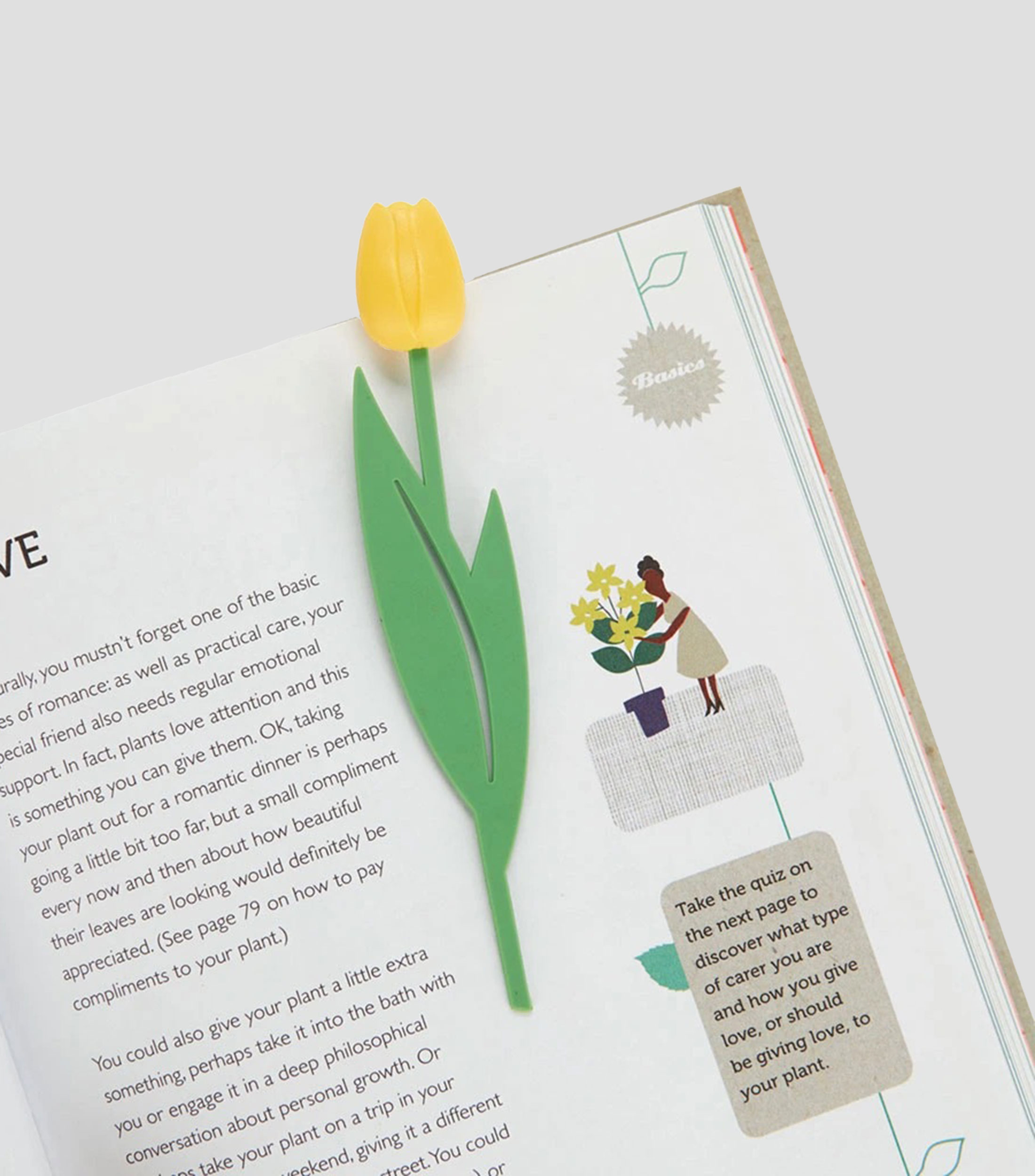 Separador de libros Tulipán amarillo