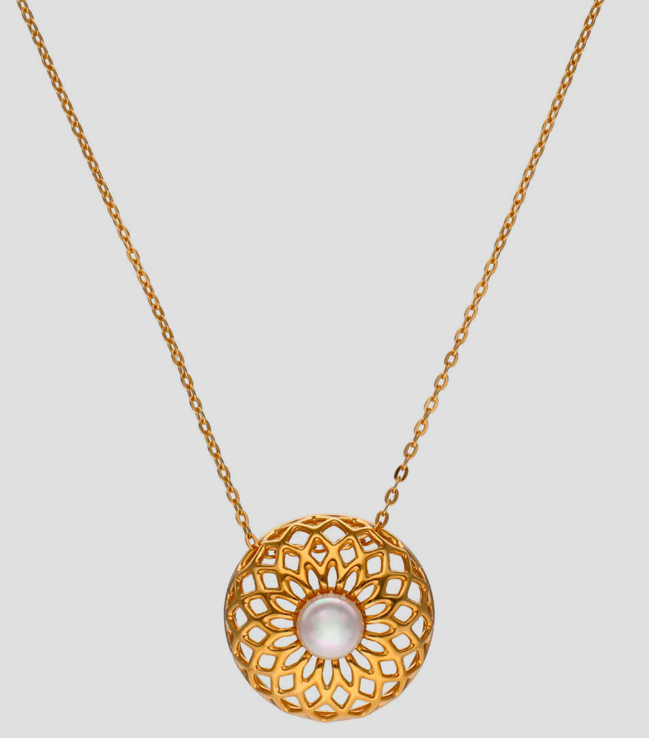 Collar con Dije Étnico y Perla Mujer