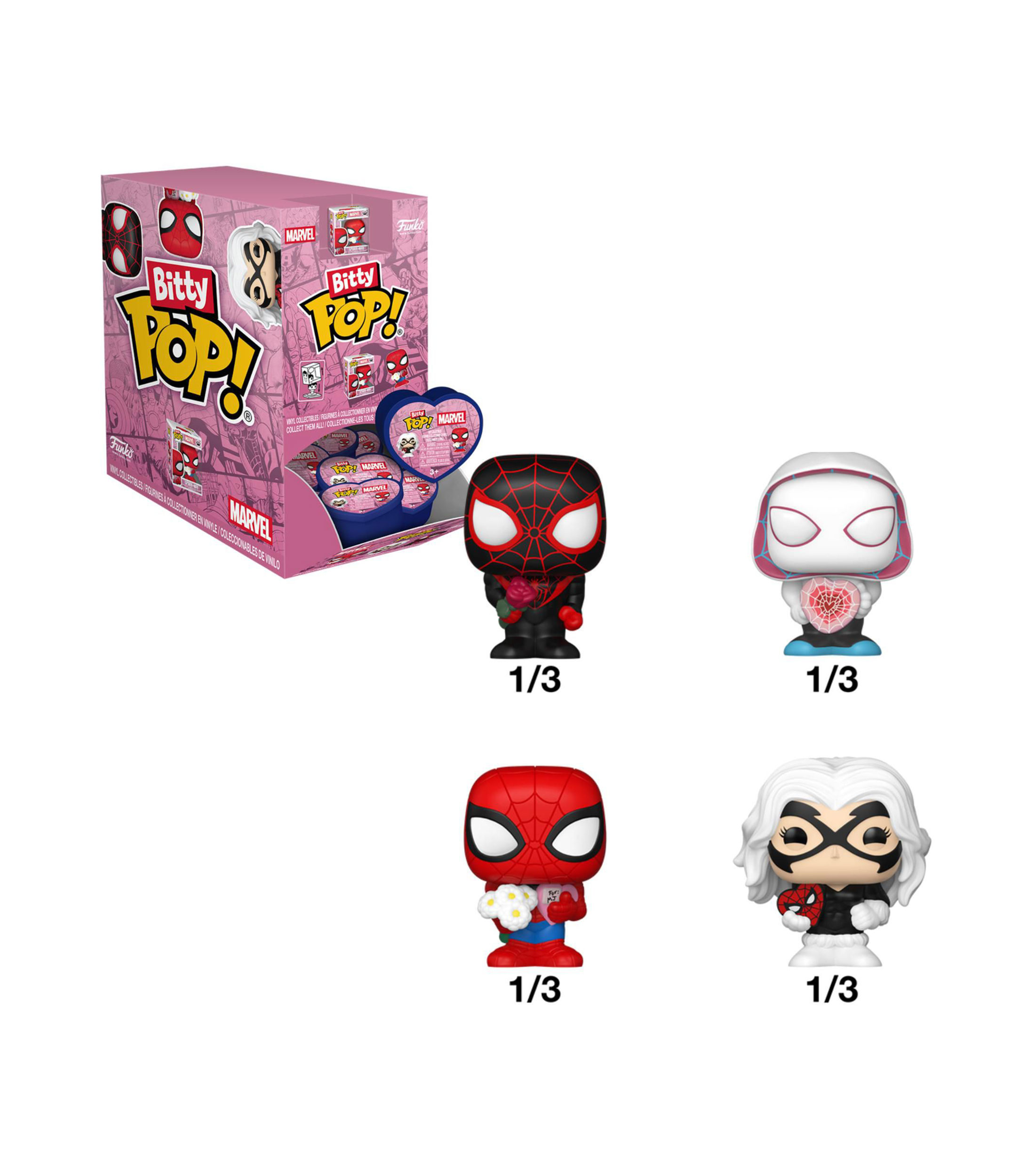 Funko juguete sorpresa Spiderman San Valentín
