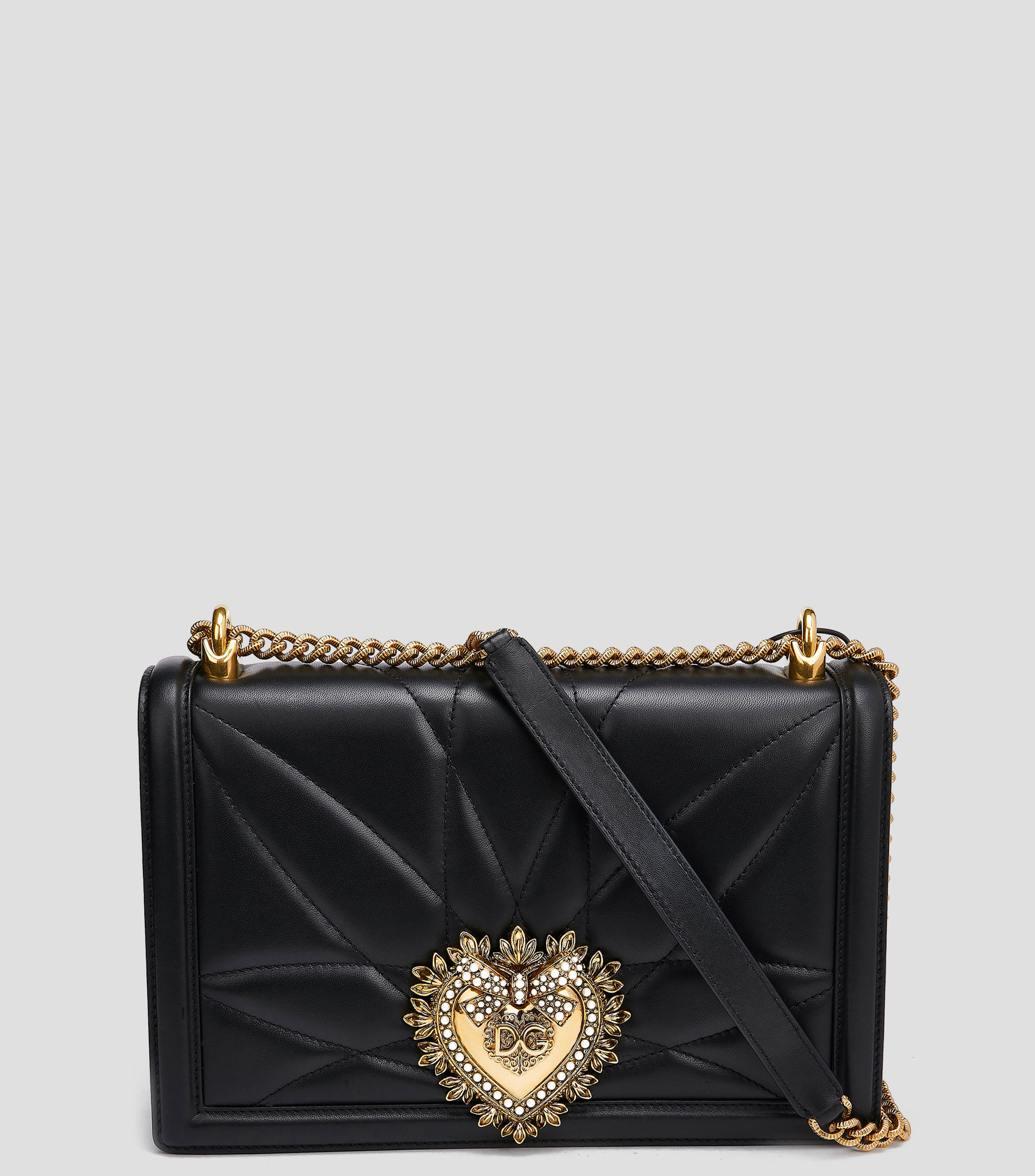 Bolsa crossbody grande Devotion en piel de napa acolchada Mujer
