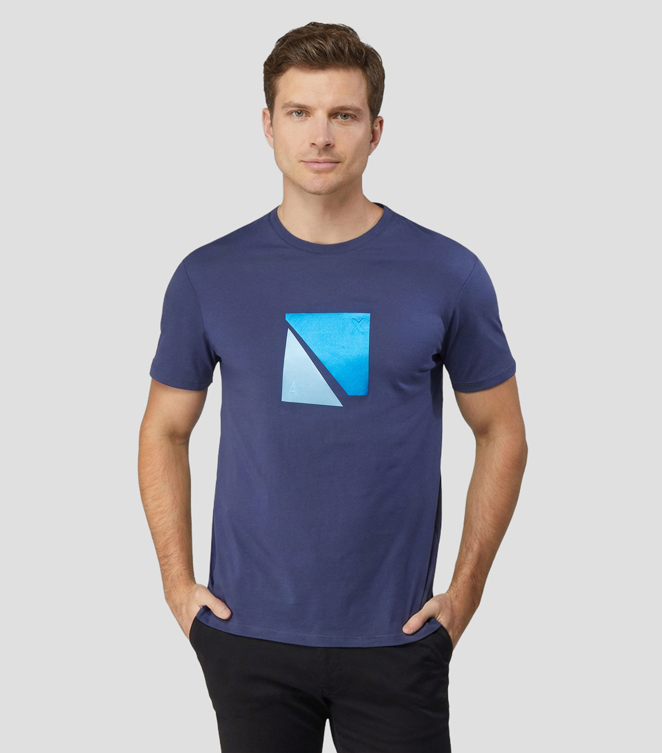 Playera de cuello redondo y manga corta Hombre