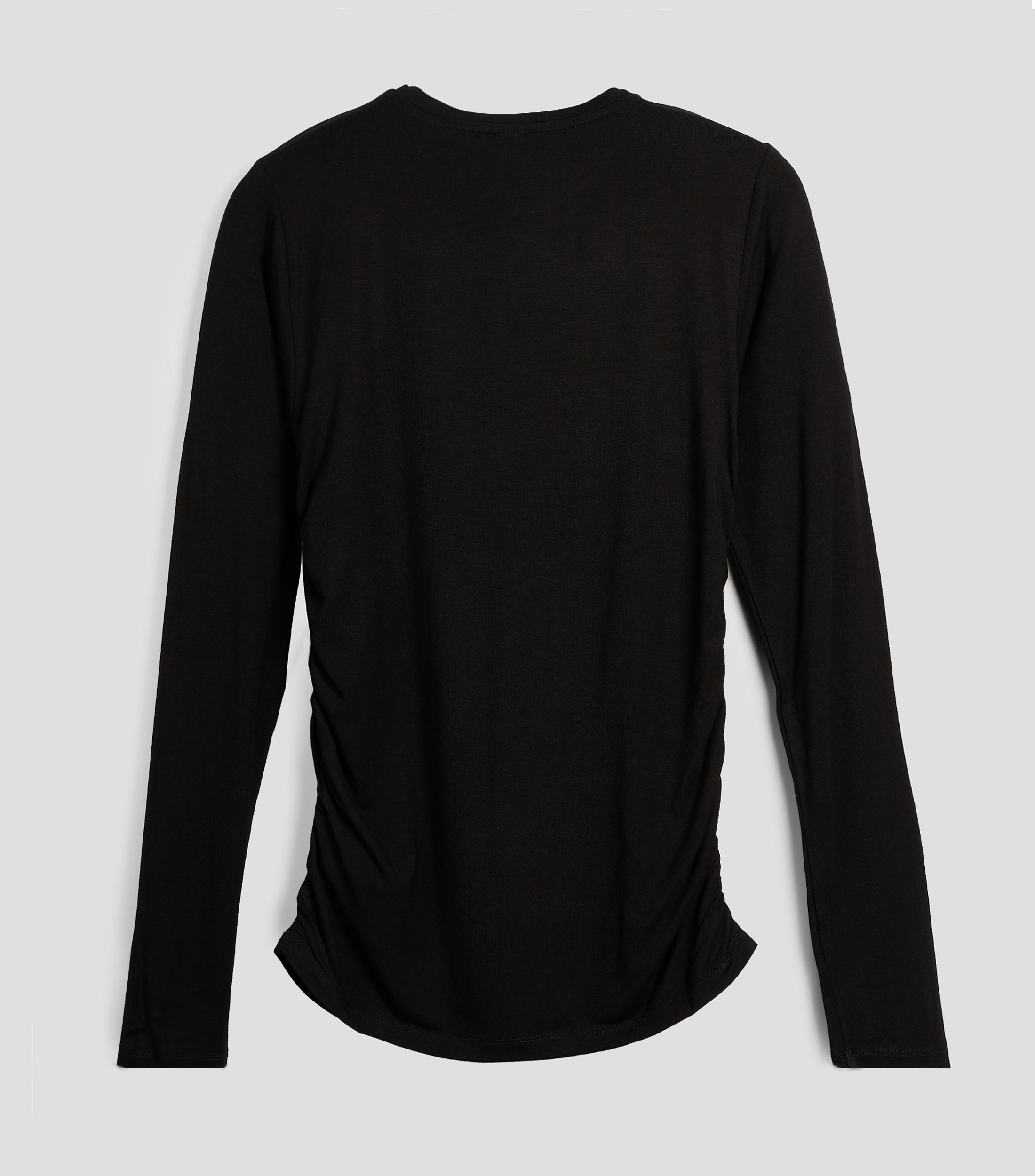 Playera cuello redondo manga larga lisa Niña