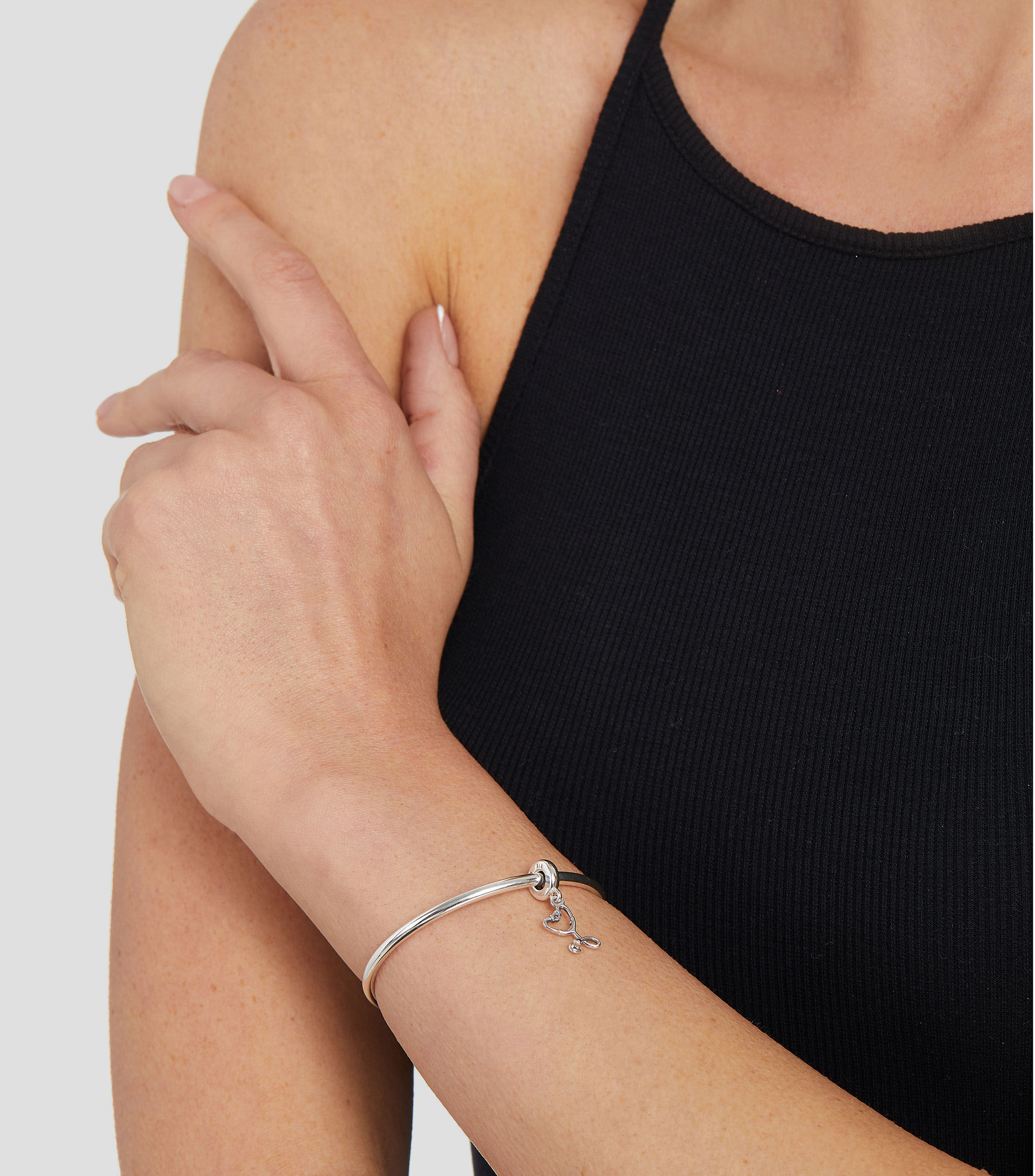 Charm Estetoscopio en plata .925 Unisex