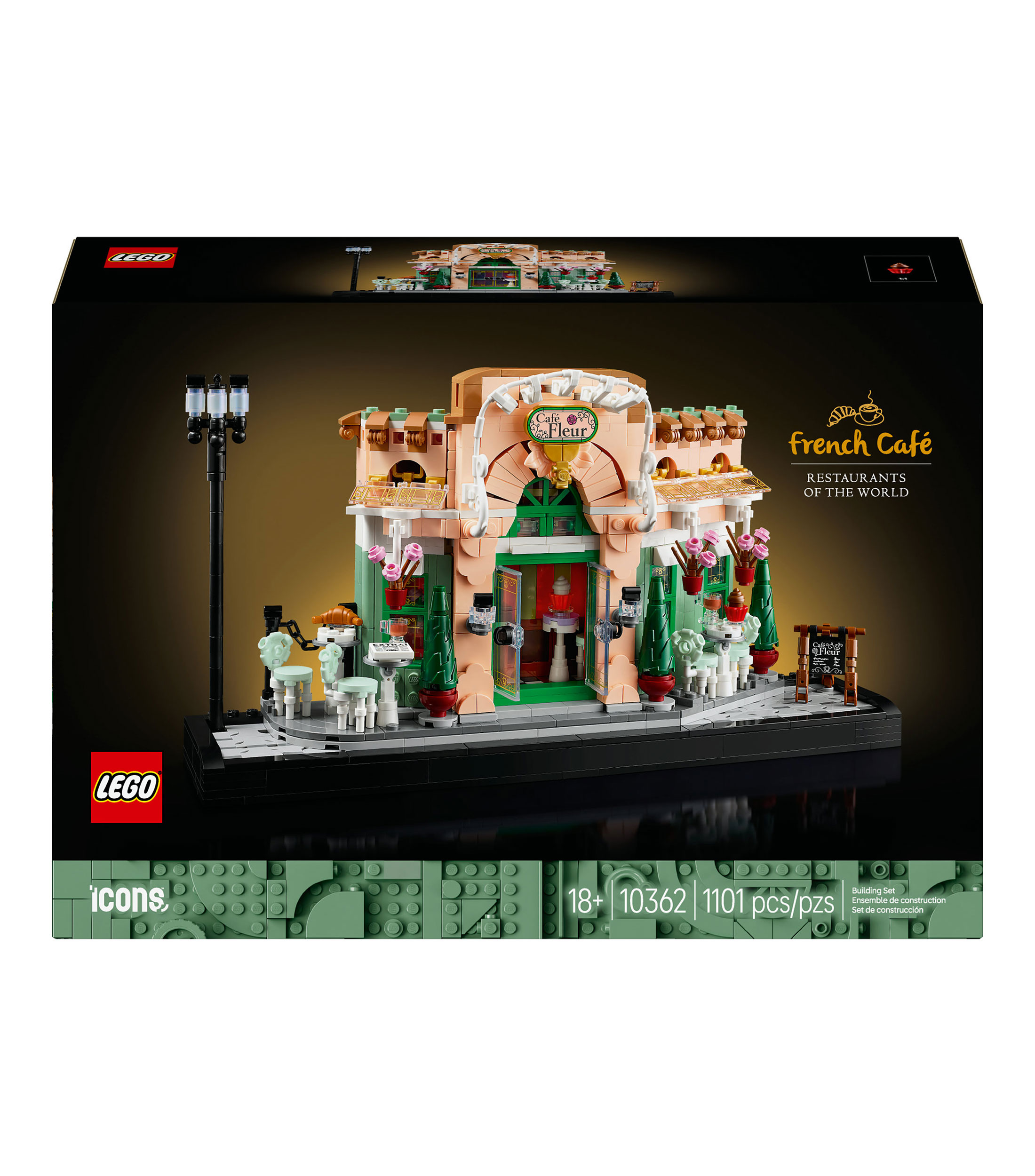 Lego Icons Café Francés Decoración inspirada en París 10362
