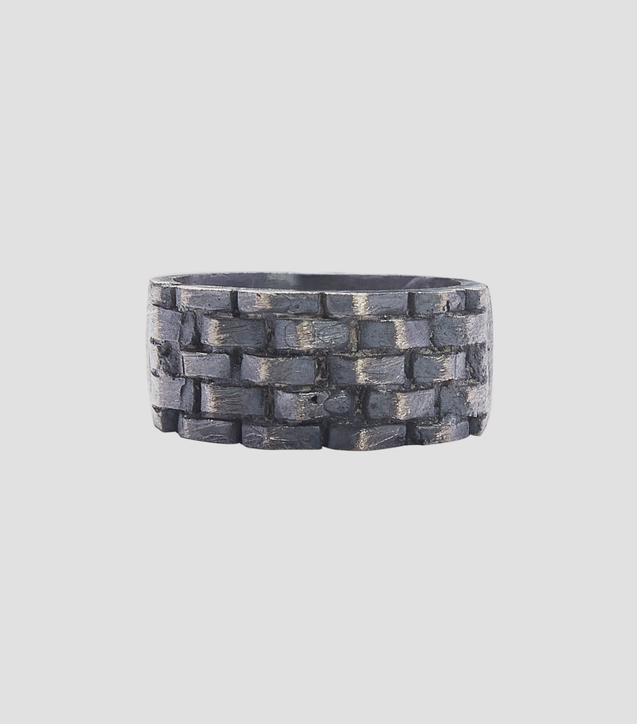 Anillo Muro en plata Hombre