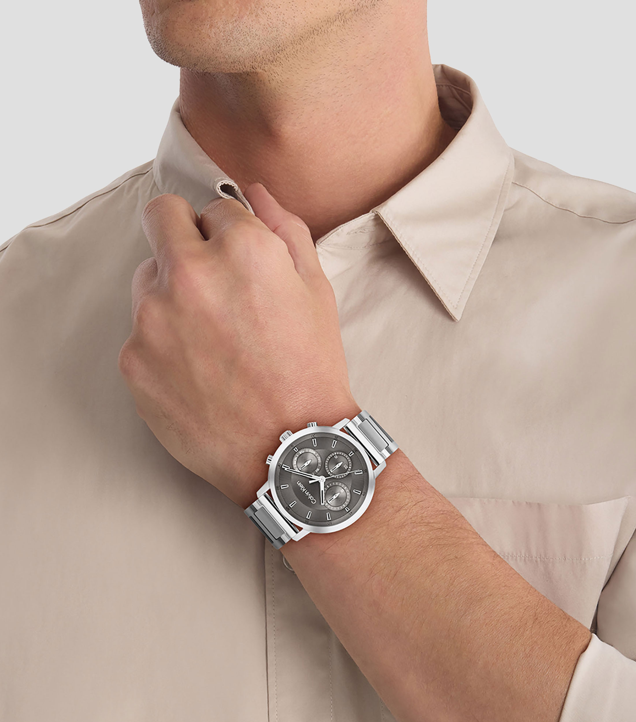 Reloj para Hombre Gauge, Casual, Plateado