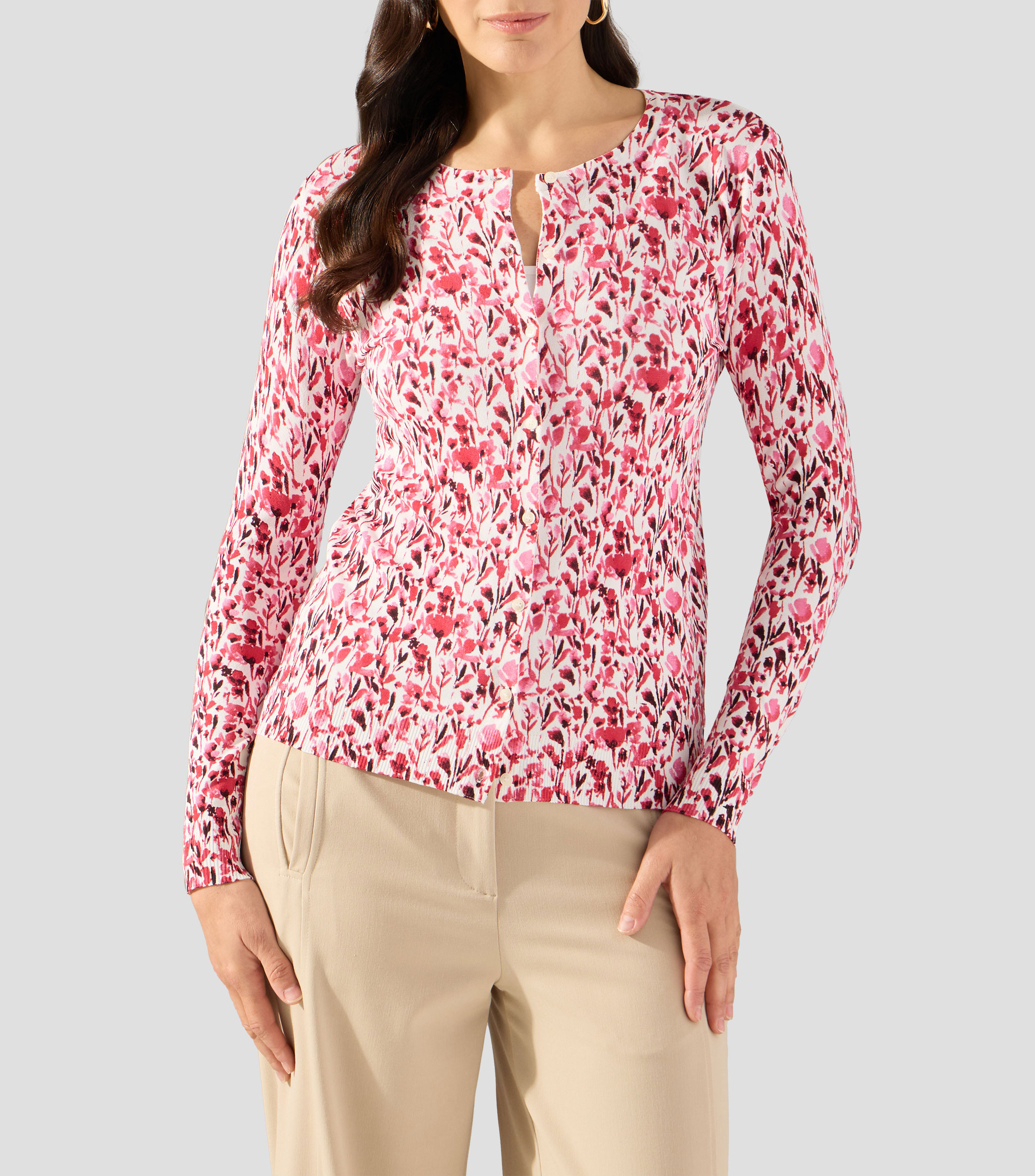 Cárdigan estampado Mujer