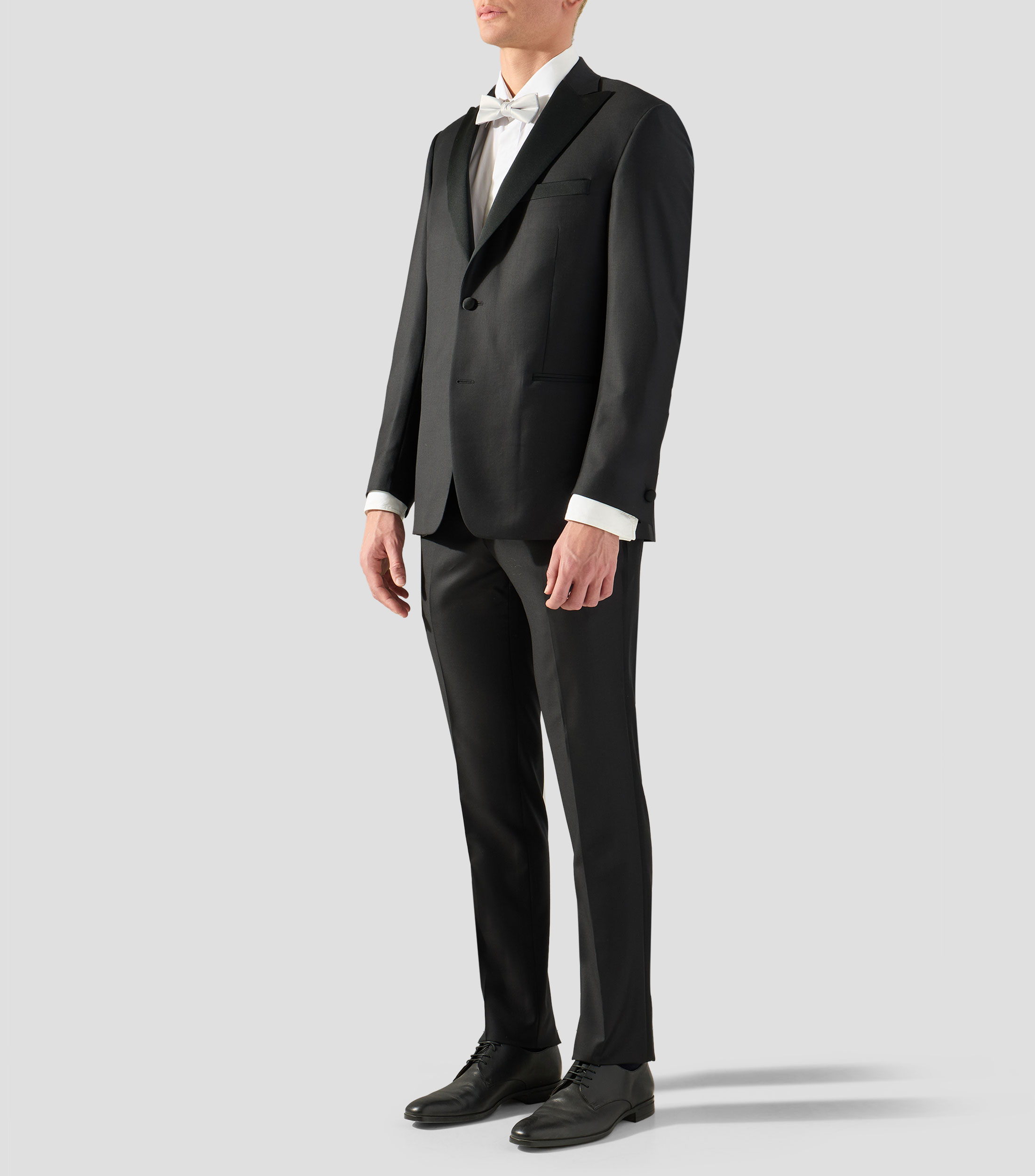 Smoking de lana corte regular liso Hombre