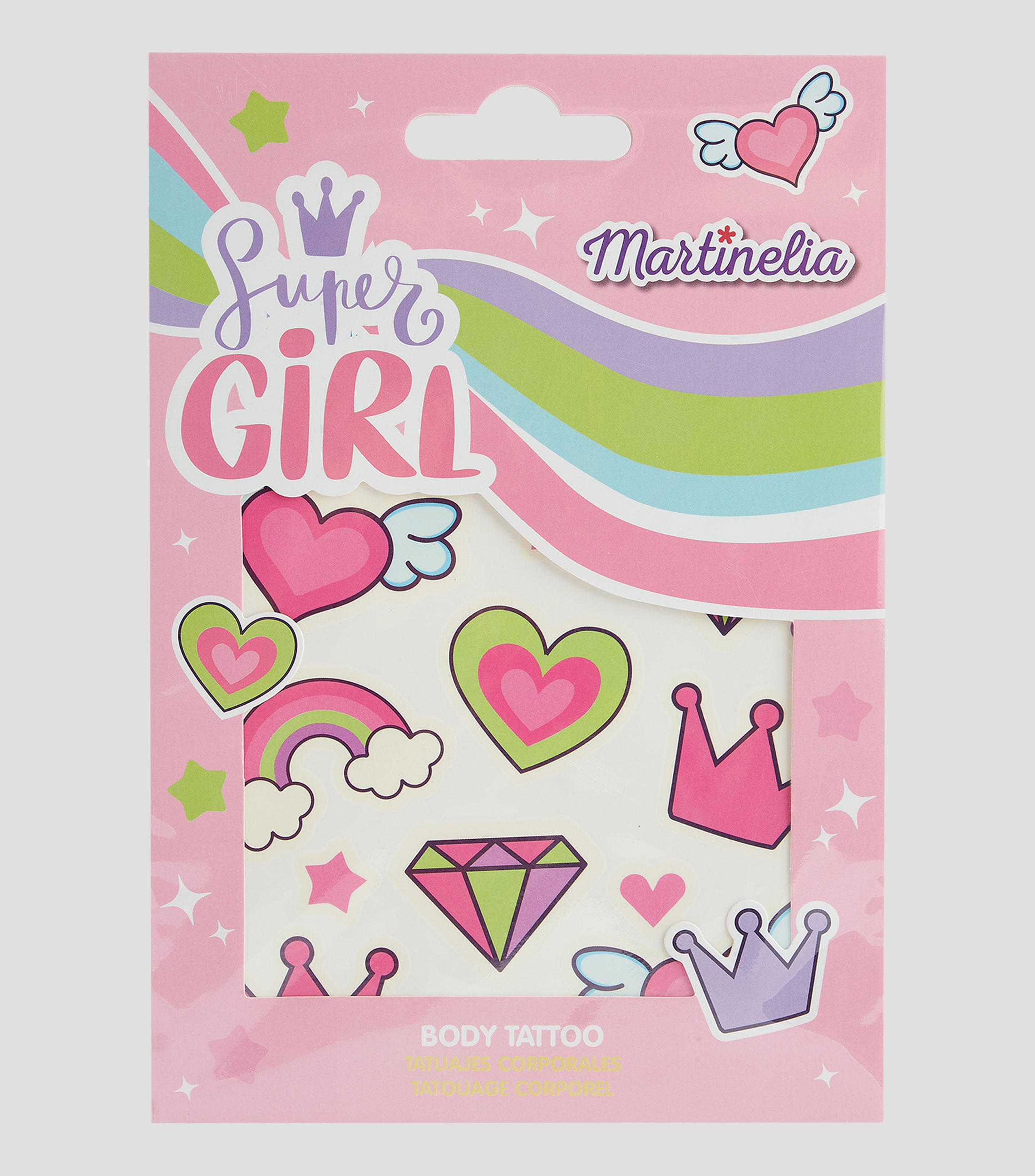 Stickers Body Tattoo Super Girl