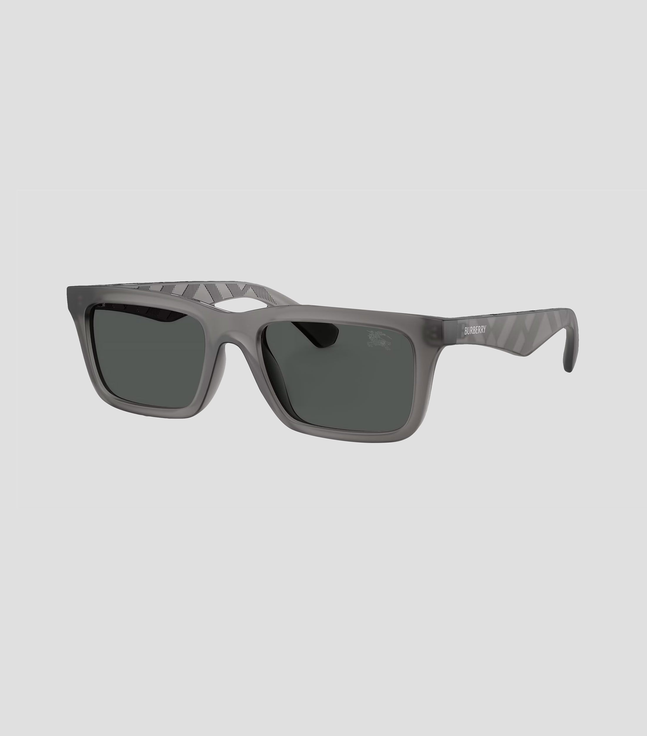 Lentes de sol rectangulares gris mate Unisex