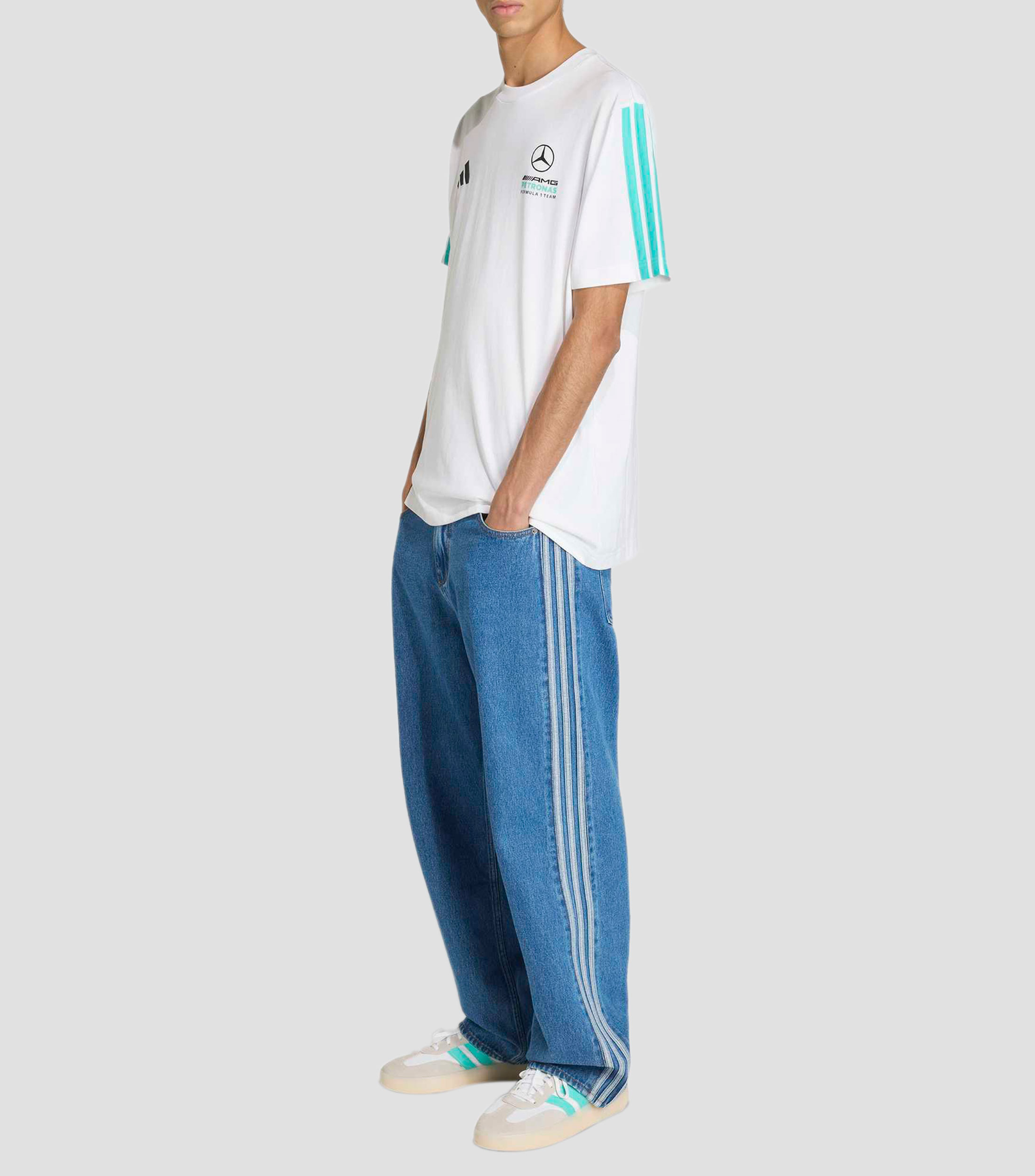 Playera deportiva Mercedes AMG Petronas F1 Team estampada Hombre