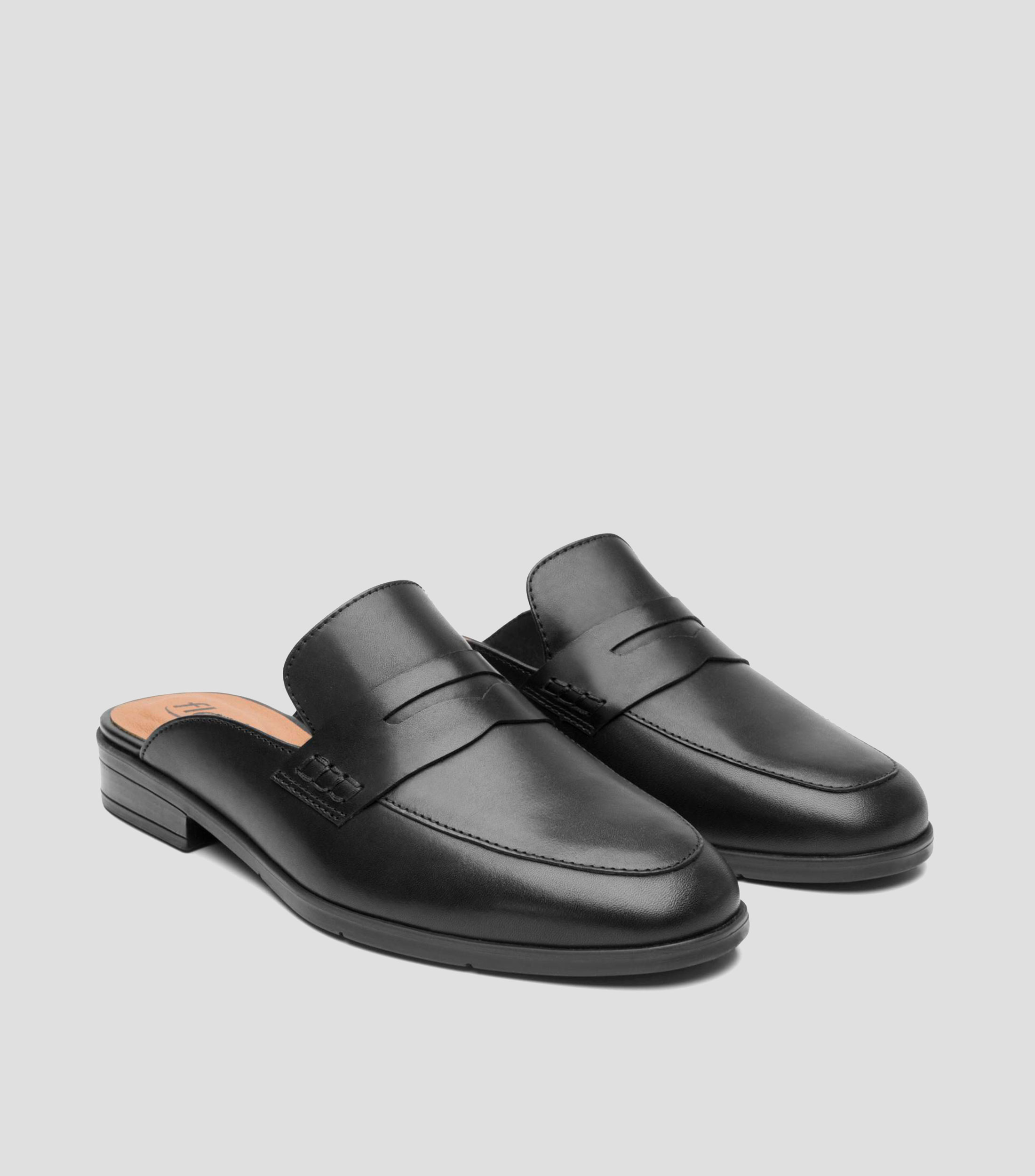 Zuecos casuales Lorela en piel Mujer