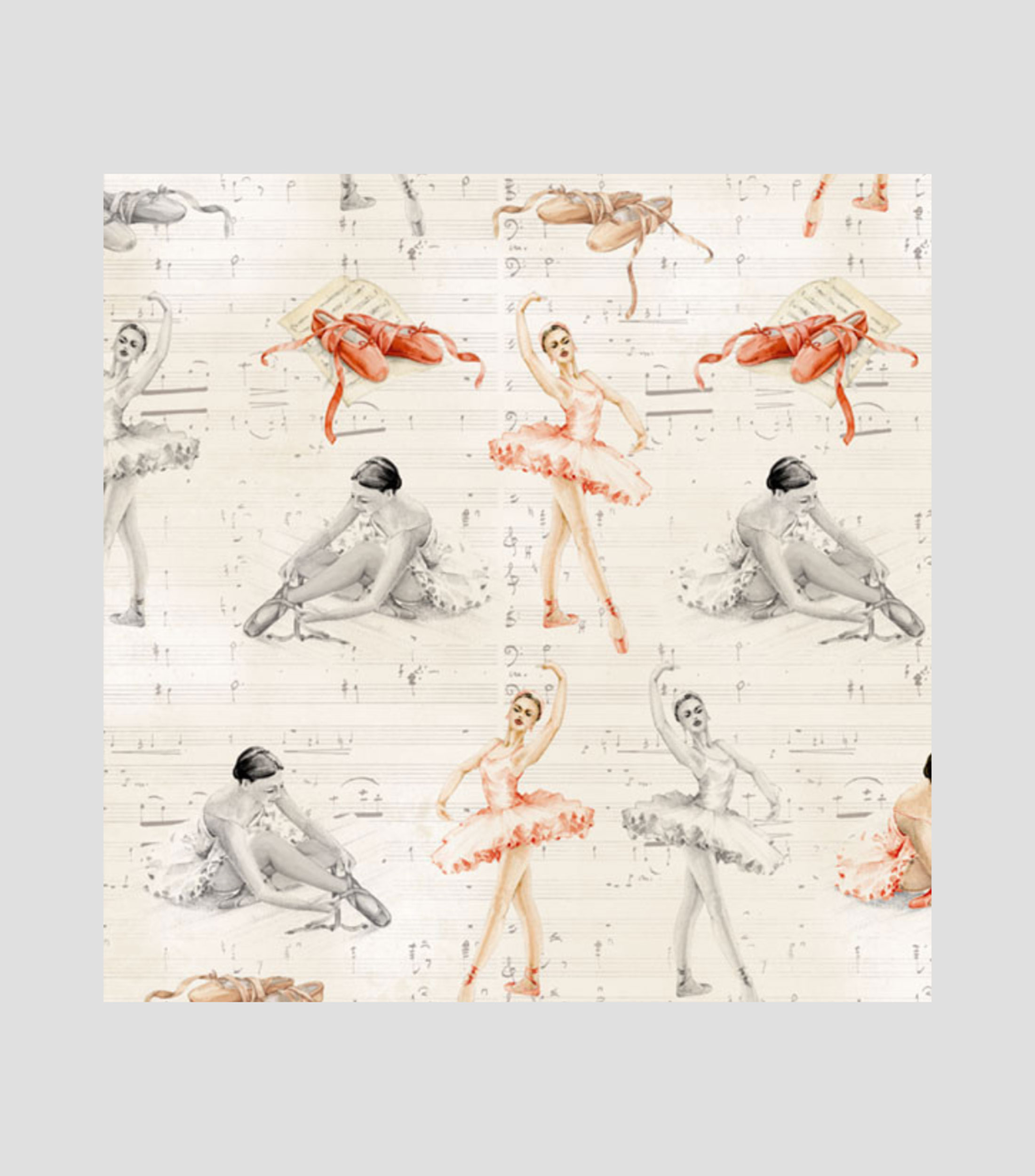 Pliego de papel Bailarinas