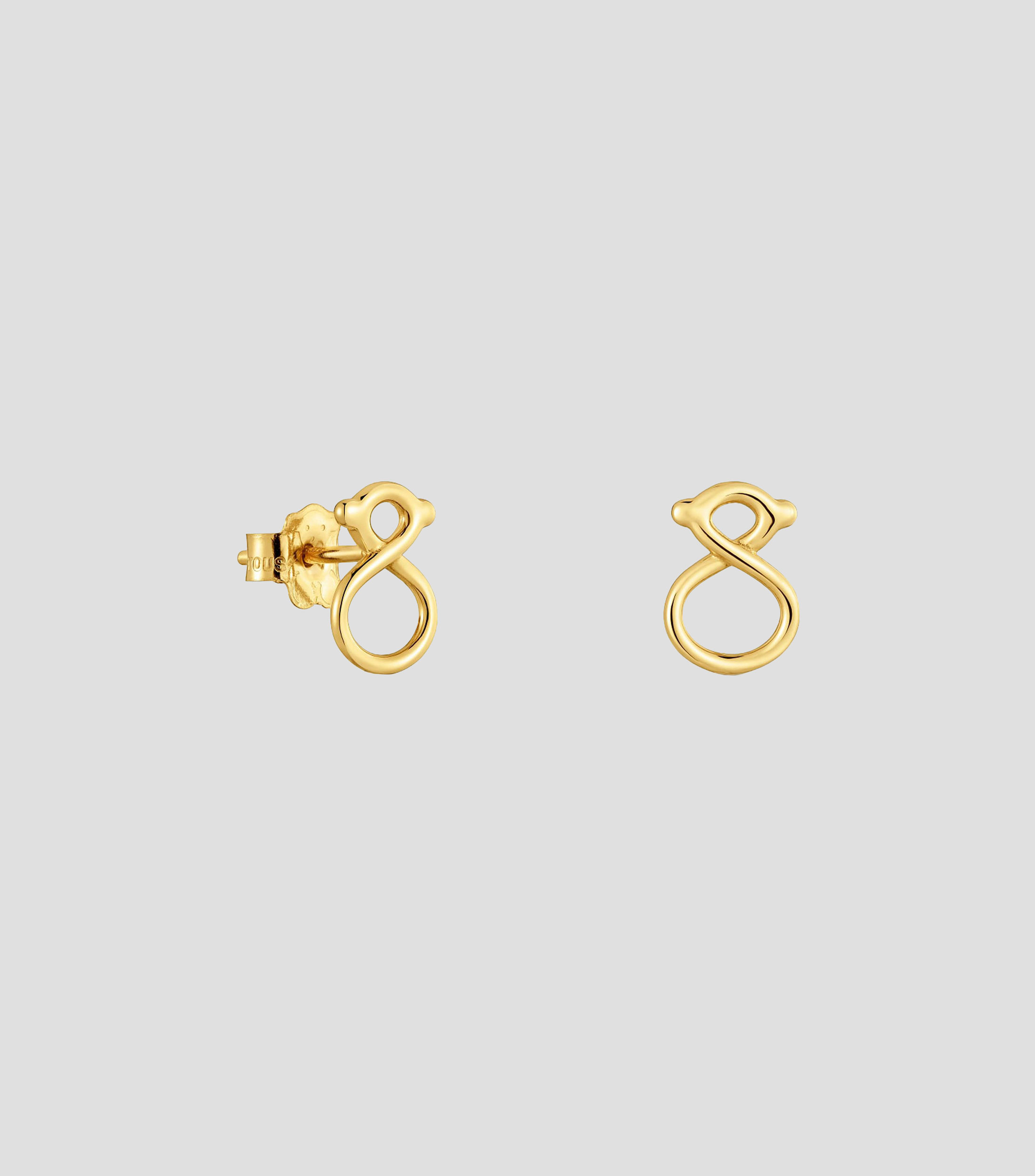 Aretes en Oro amarillo de 9 Kilates Infinity Mujer