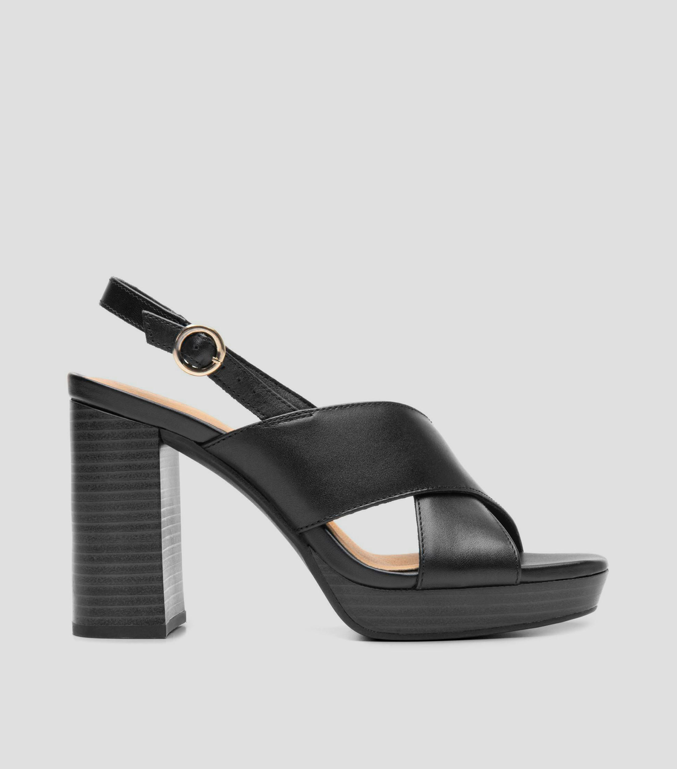 Sandalias con tacón alto y ancho Katnis Mujer