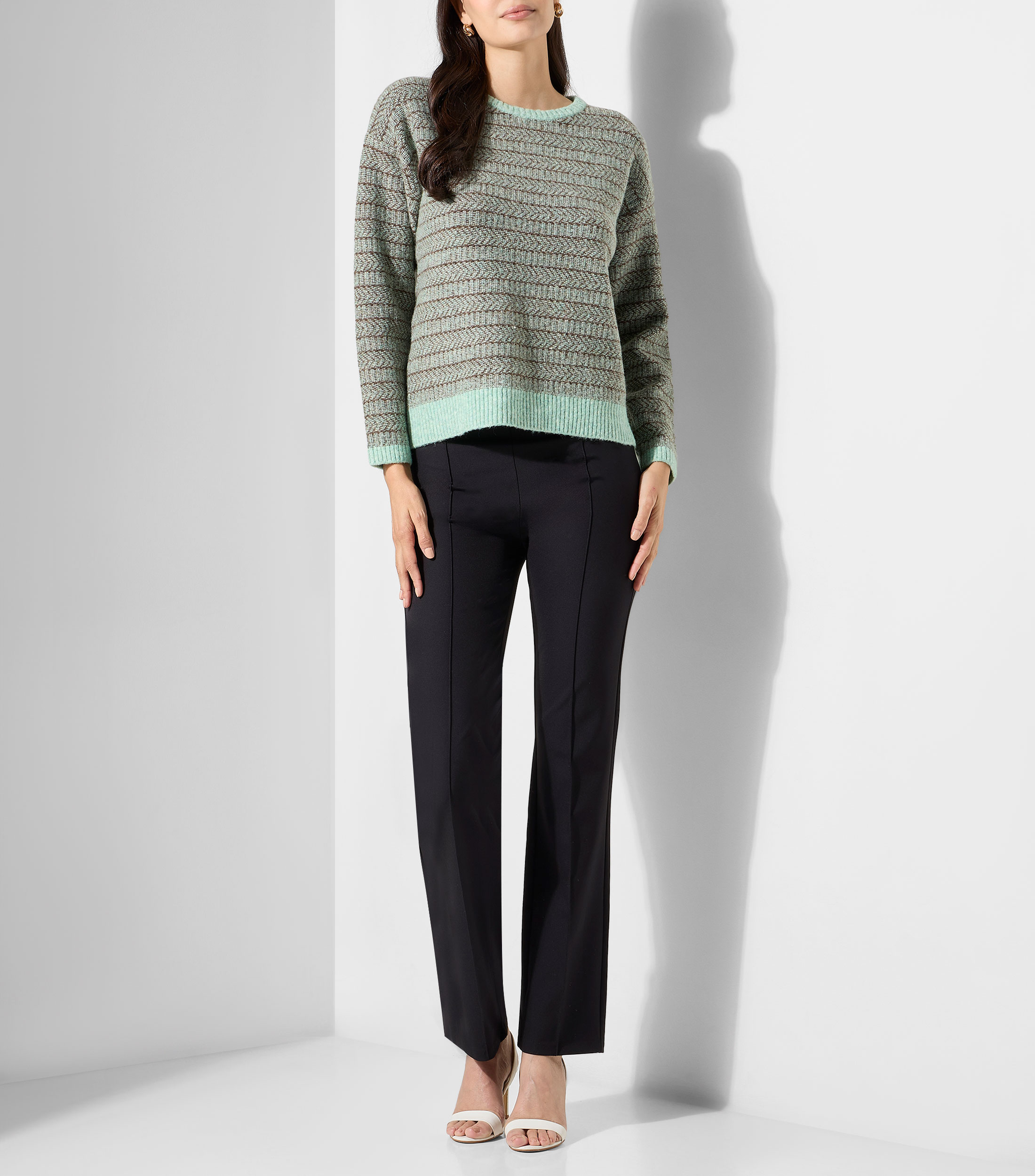 Pantalón con tejido técnico Mujer