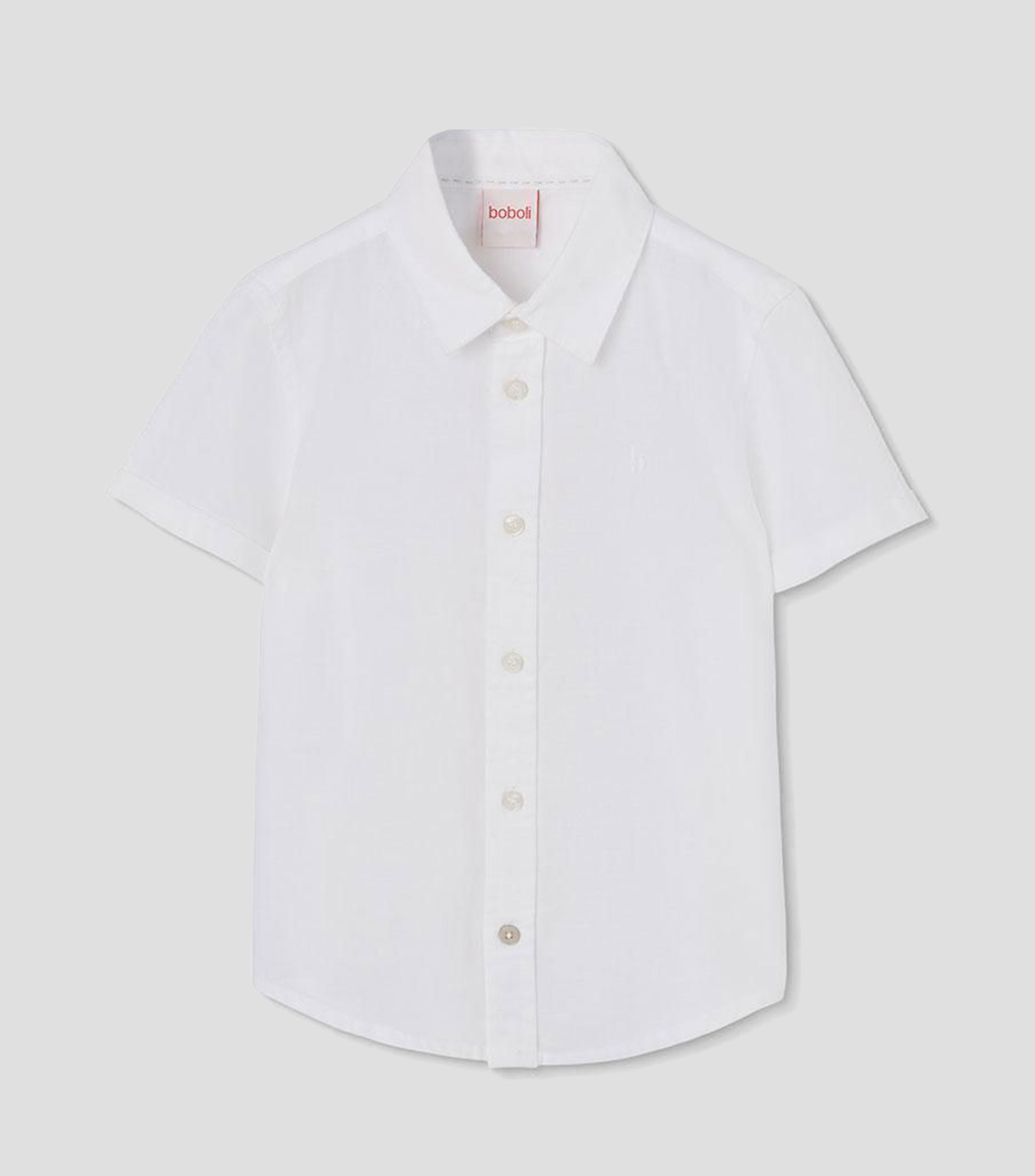 Camisa lisa manga corta Niño