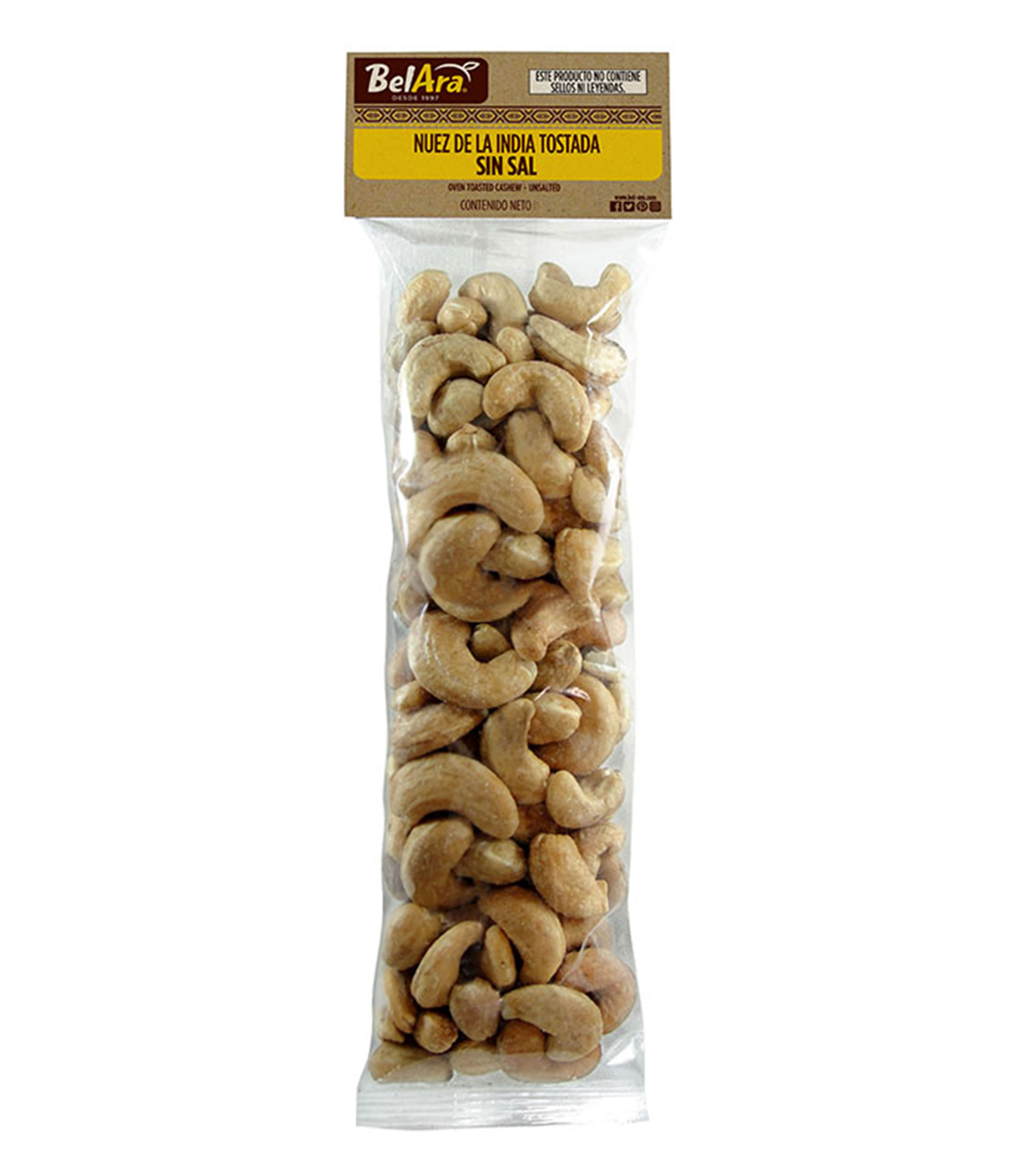 Nuez De La India Sin Sal Bel-Ara Nuez India Tostada Sin Sal, 175 g - El Palacio de Hierro
