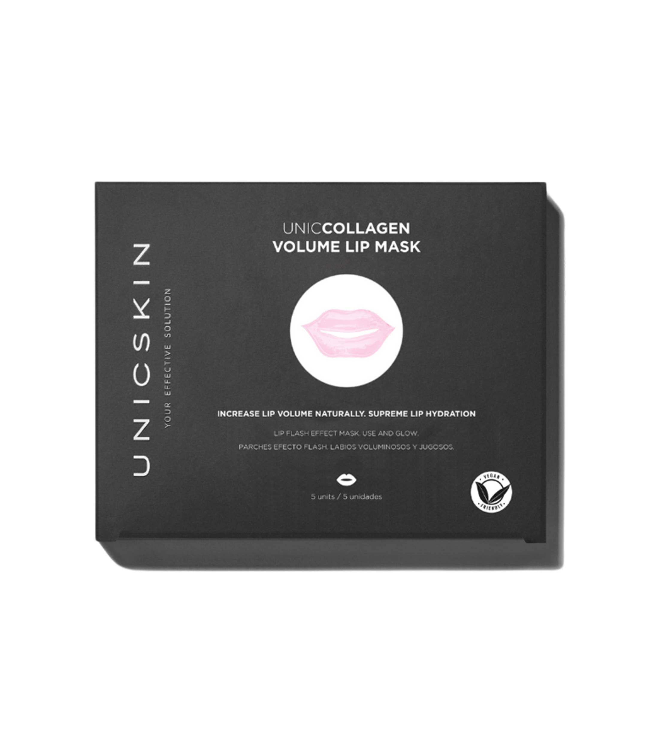 Parche Hidratante para labios Unic Collagen Volume, 5 piezas