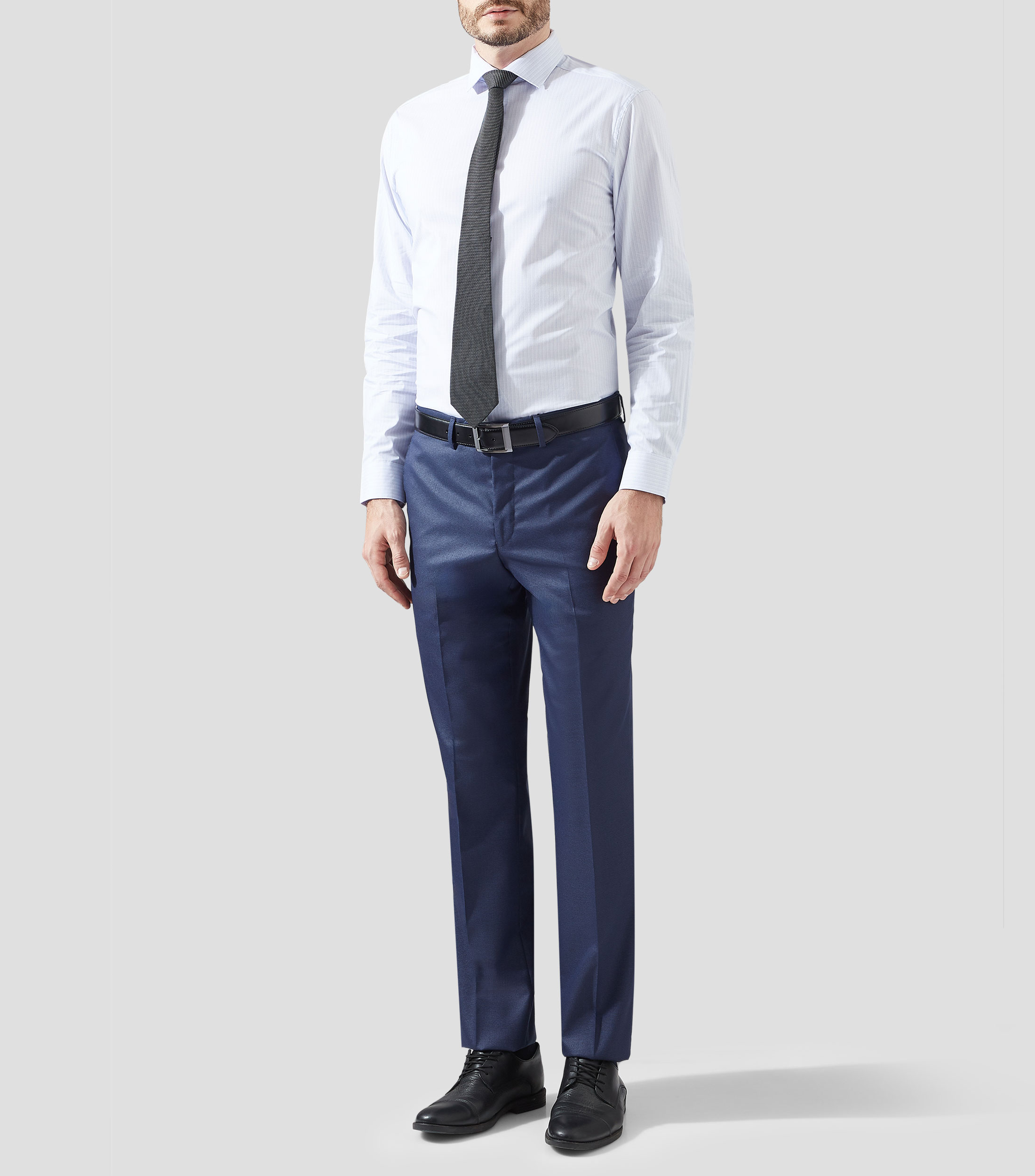 Camisa cuadros manga larga Hombre