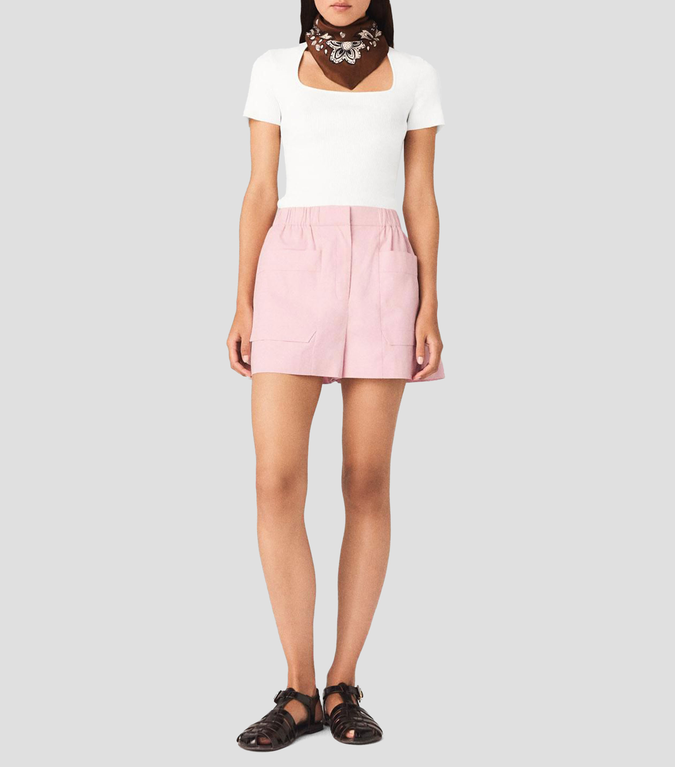 Blusa Lisa manga corta Mujer