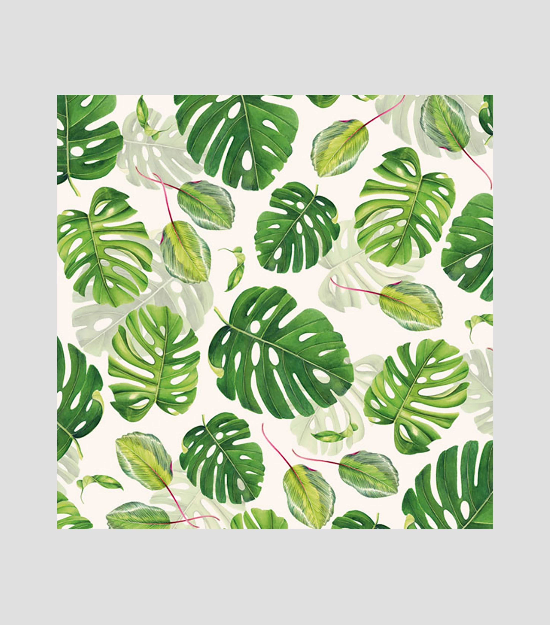 Pliego de papel Hojas Tropicales 70 x 100 cm