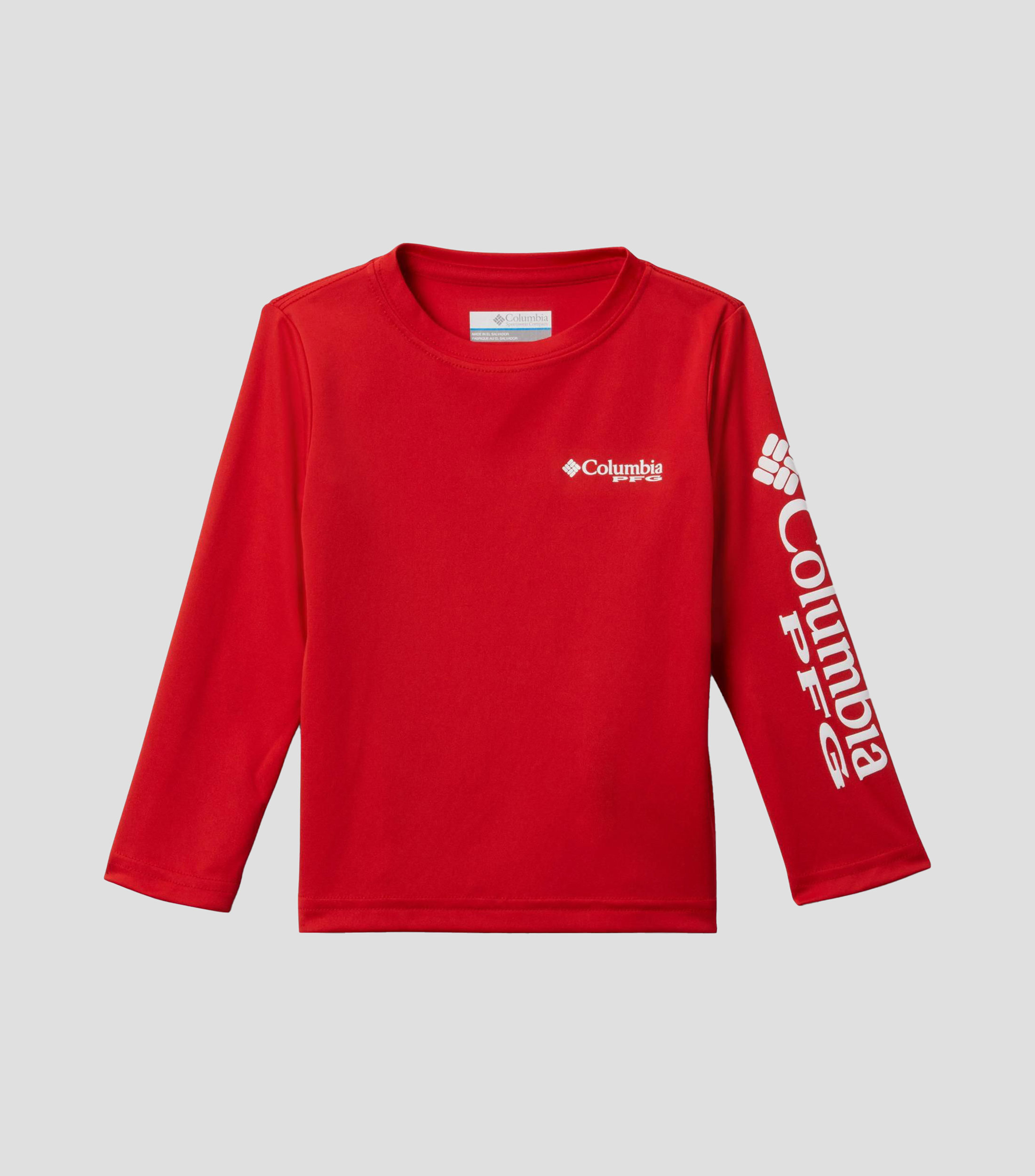 Playera cuello redondo manga larga estampada Niño