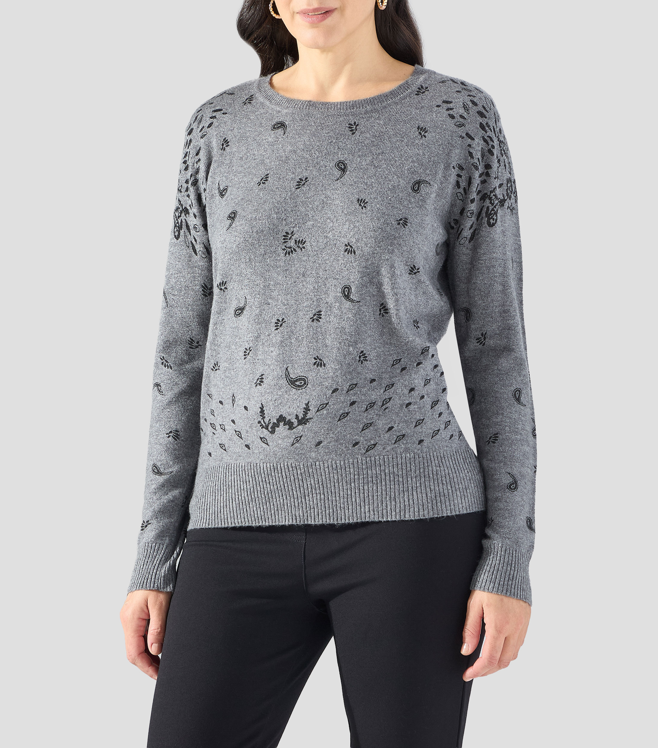 Suéter cuello redondo Mujer