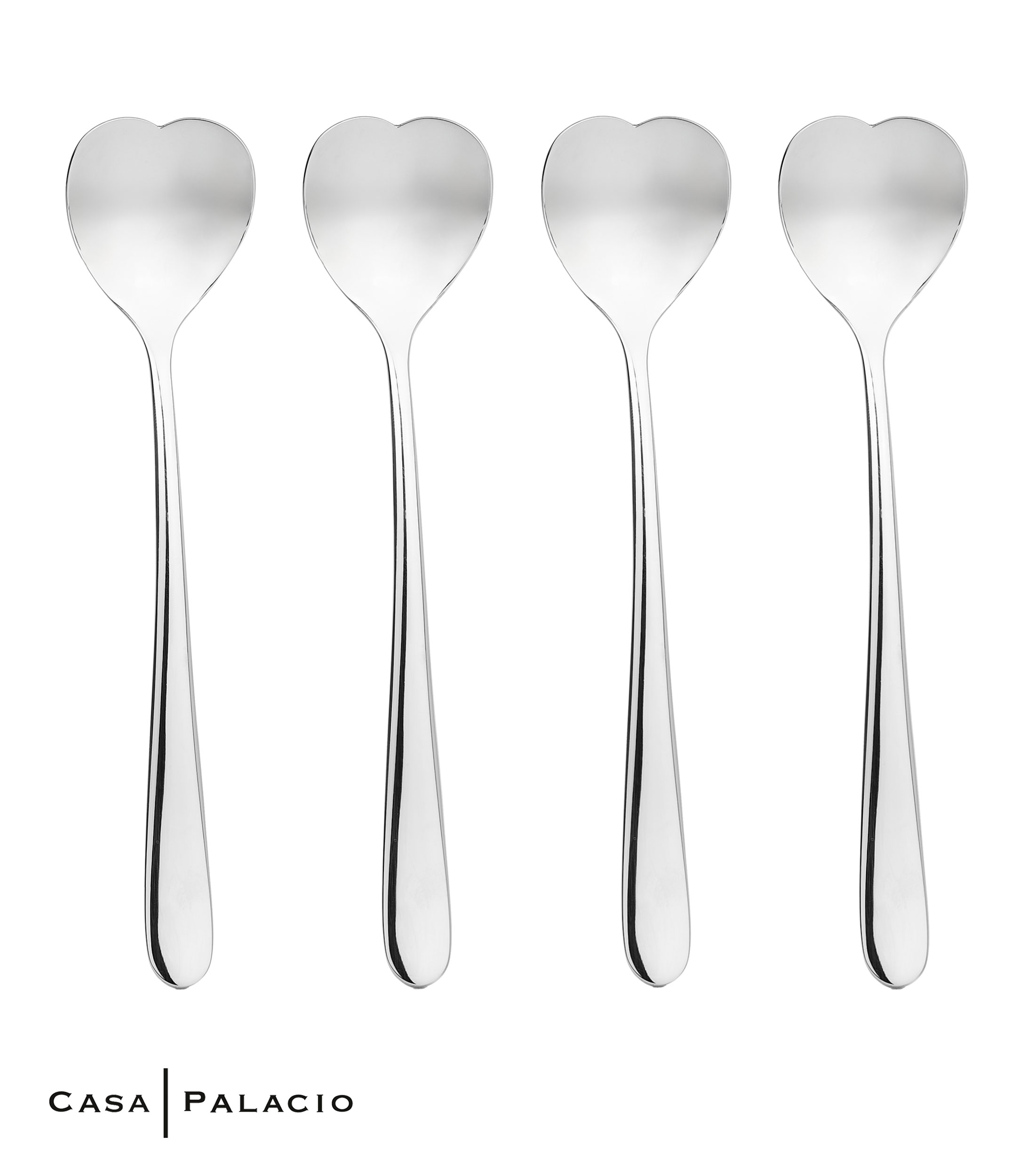 Set 4 Cucharas para Helado Biglove en Acero Inoxidable