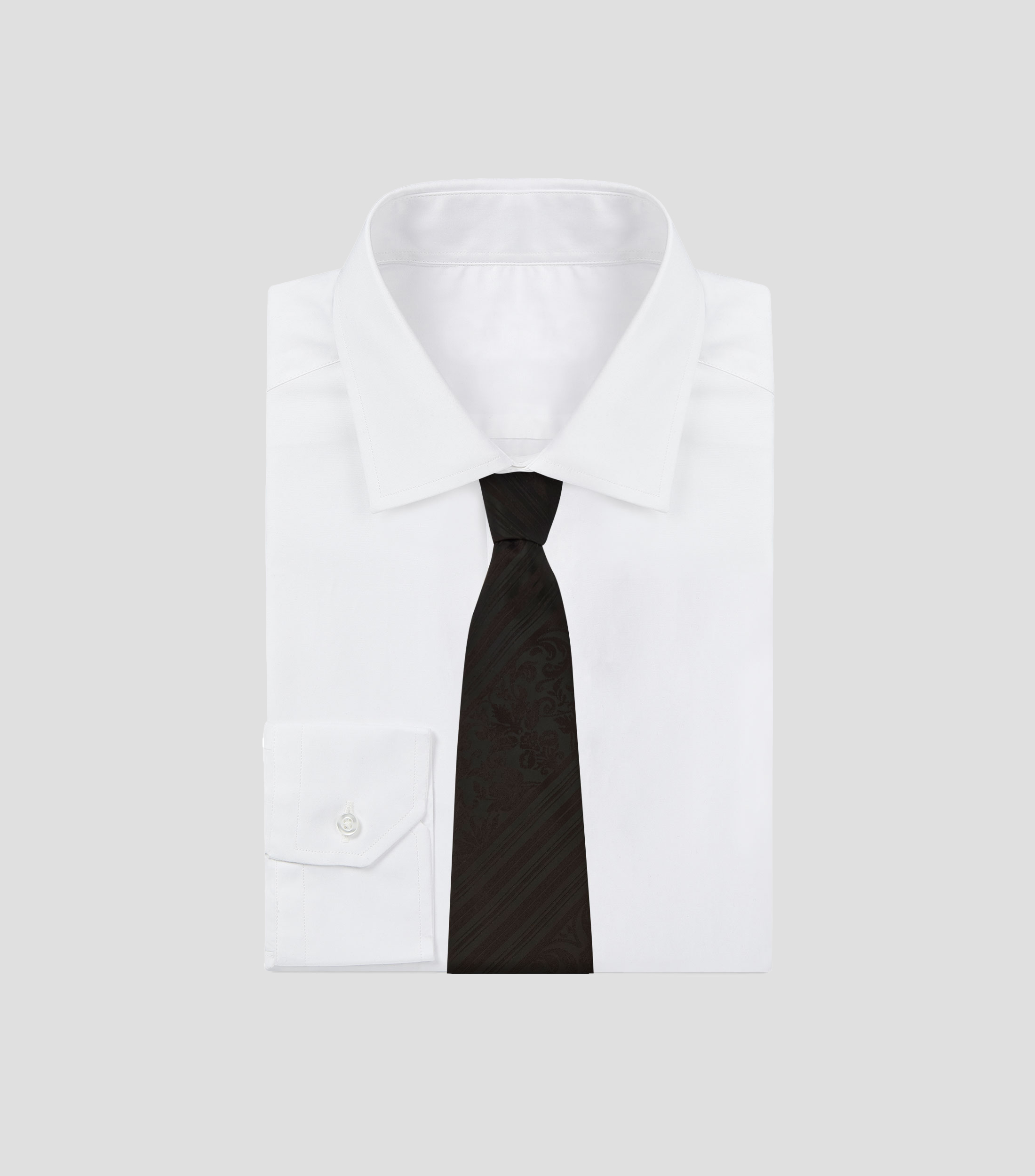 Corbata ancha estampada