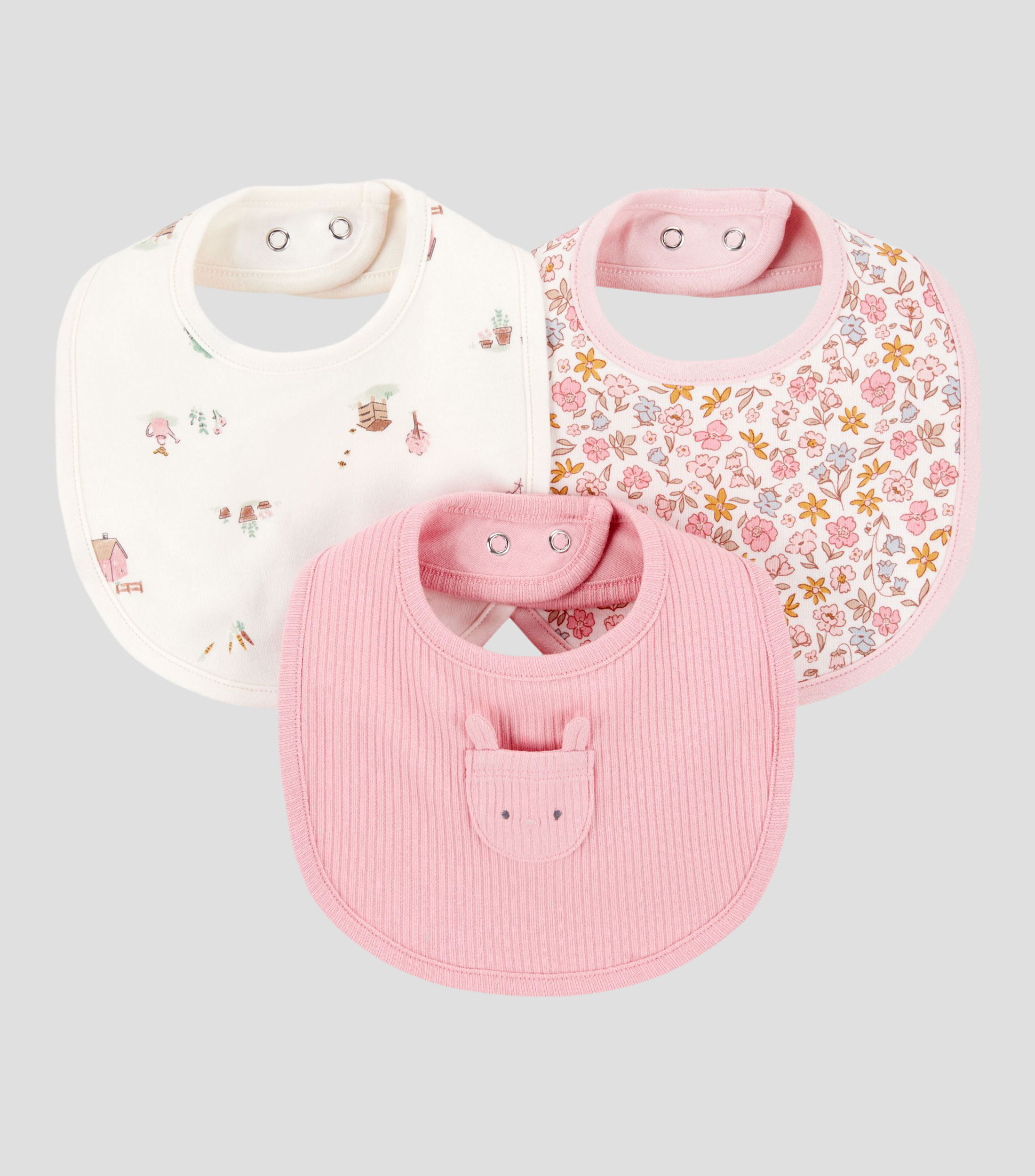 Set 3 Baberos Bebe