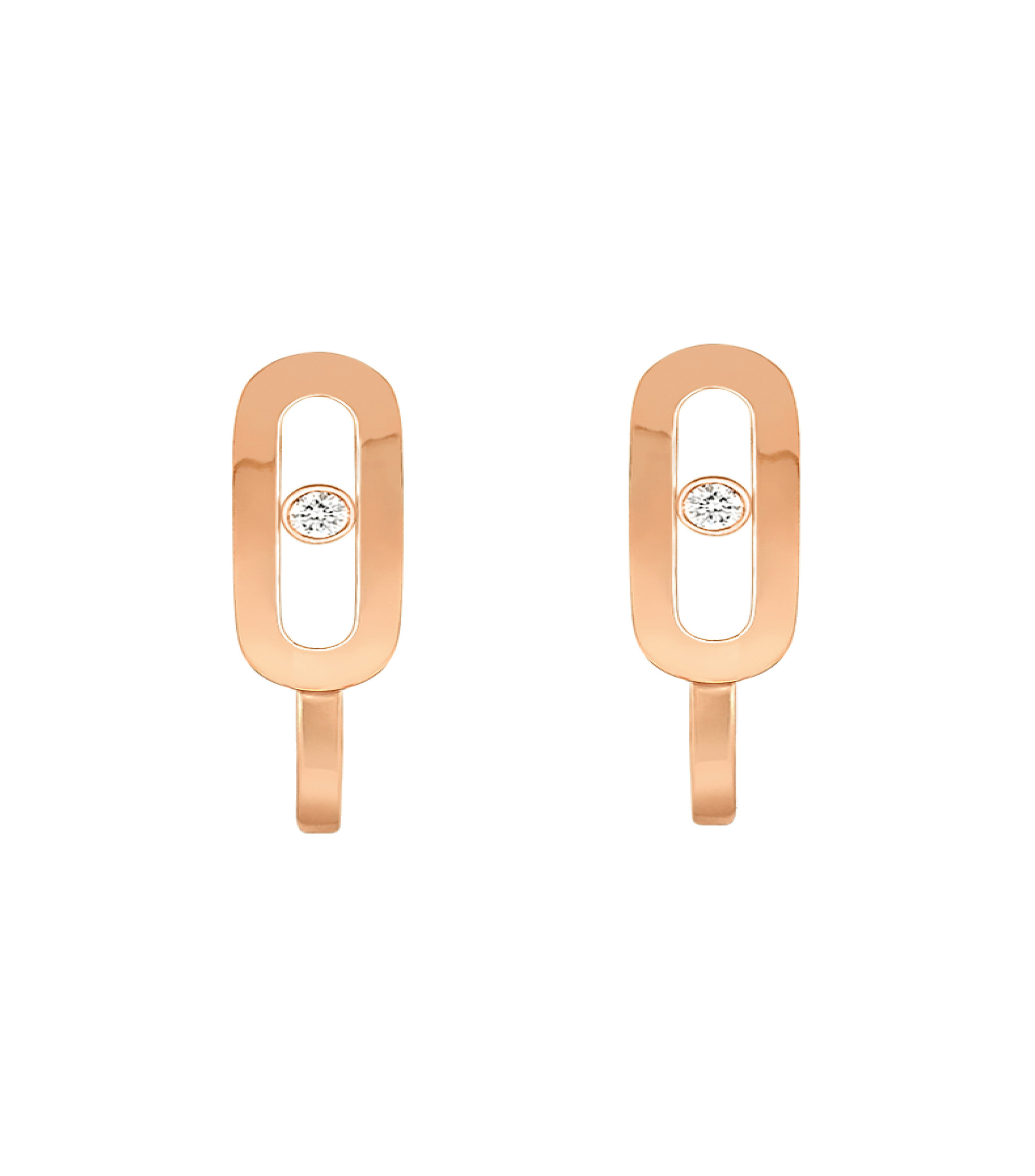 Aretes en oro rosa 18 Kts Mujer