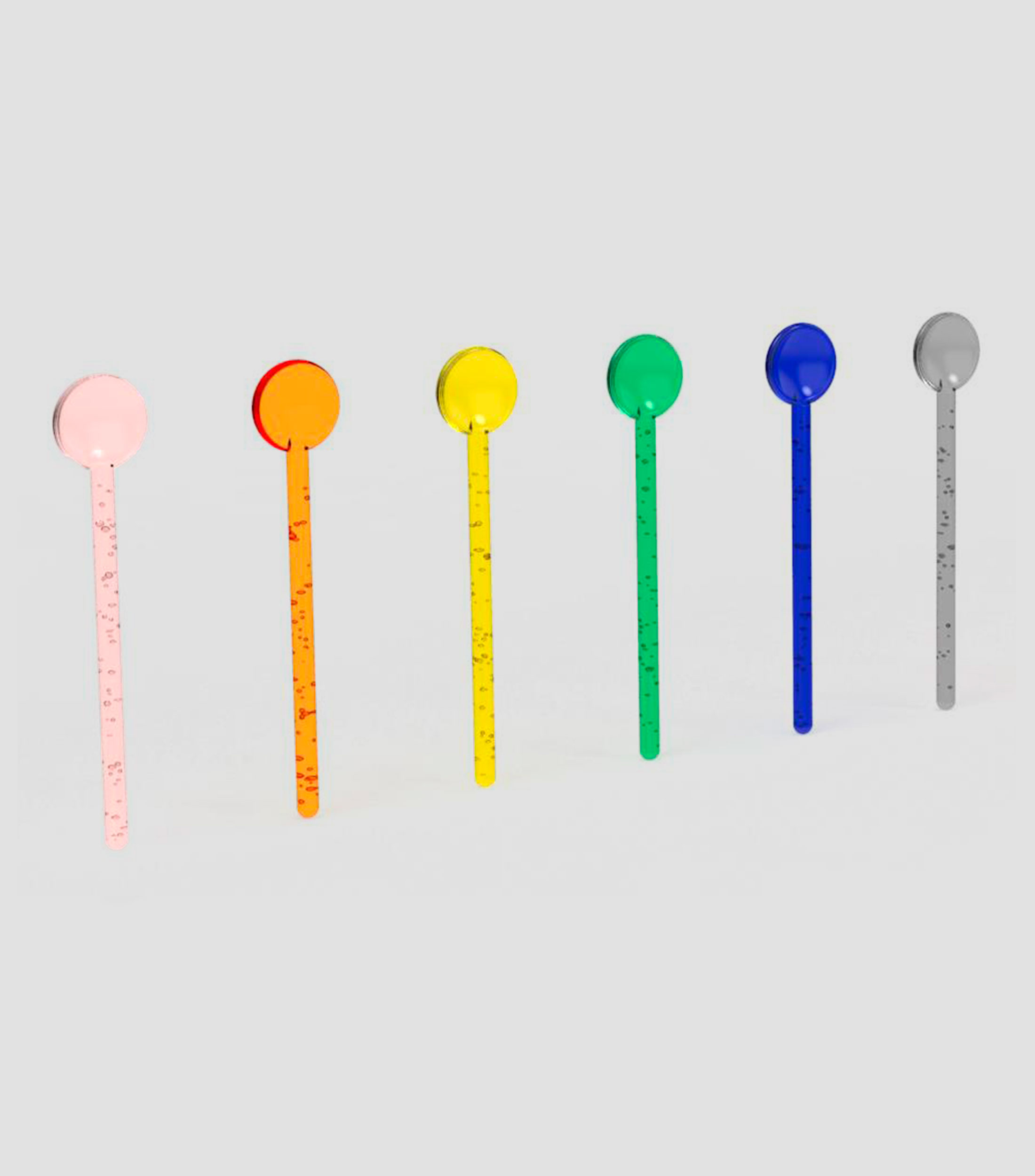 Set 6 cucharas en polipropileno 3x14cm