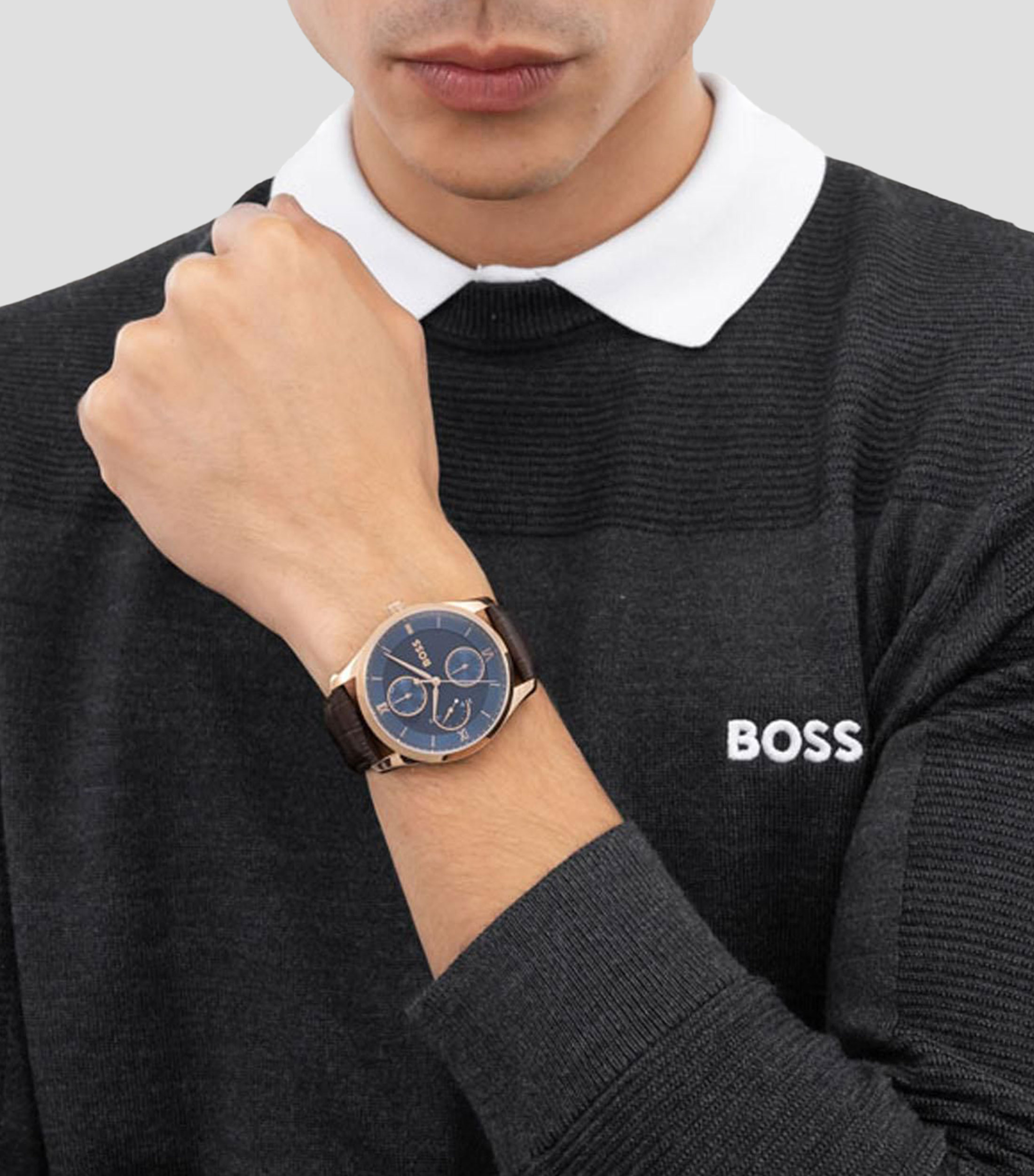 Reloj para Hombre Principle Master, Dorado, Azul