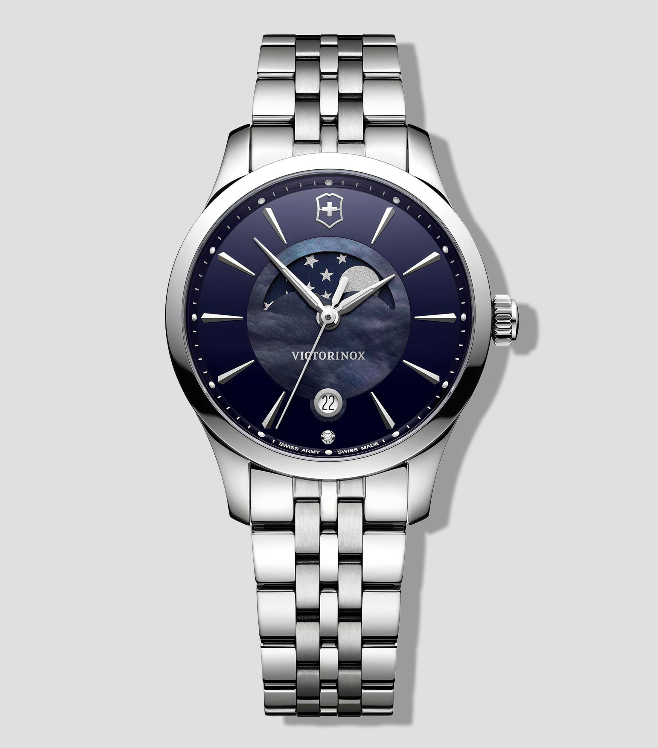 Reloj para Mujer Alliance Small Casual Azul, Plateado
