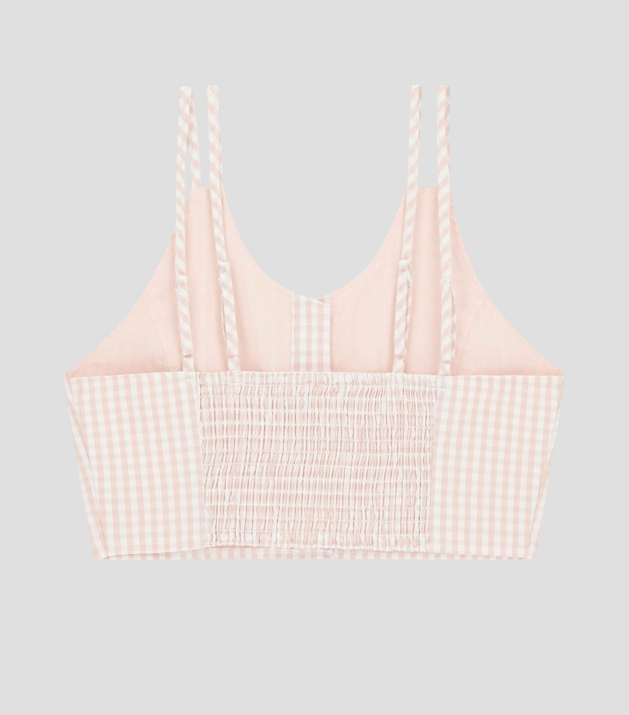 Blusa a cuadros sin mangas Niña