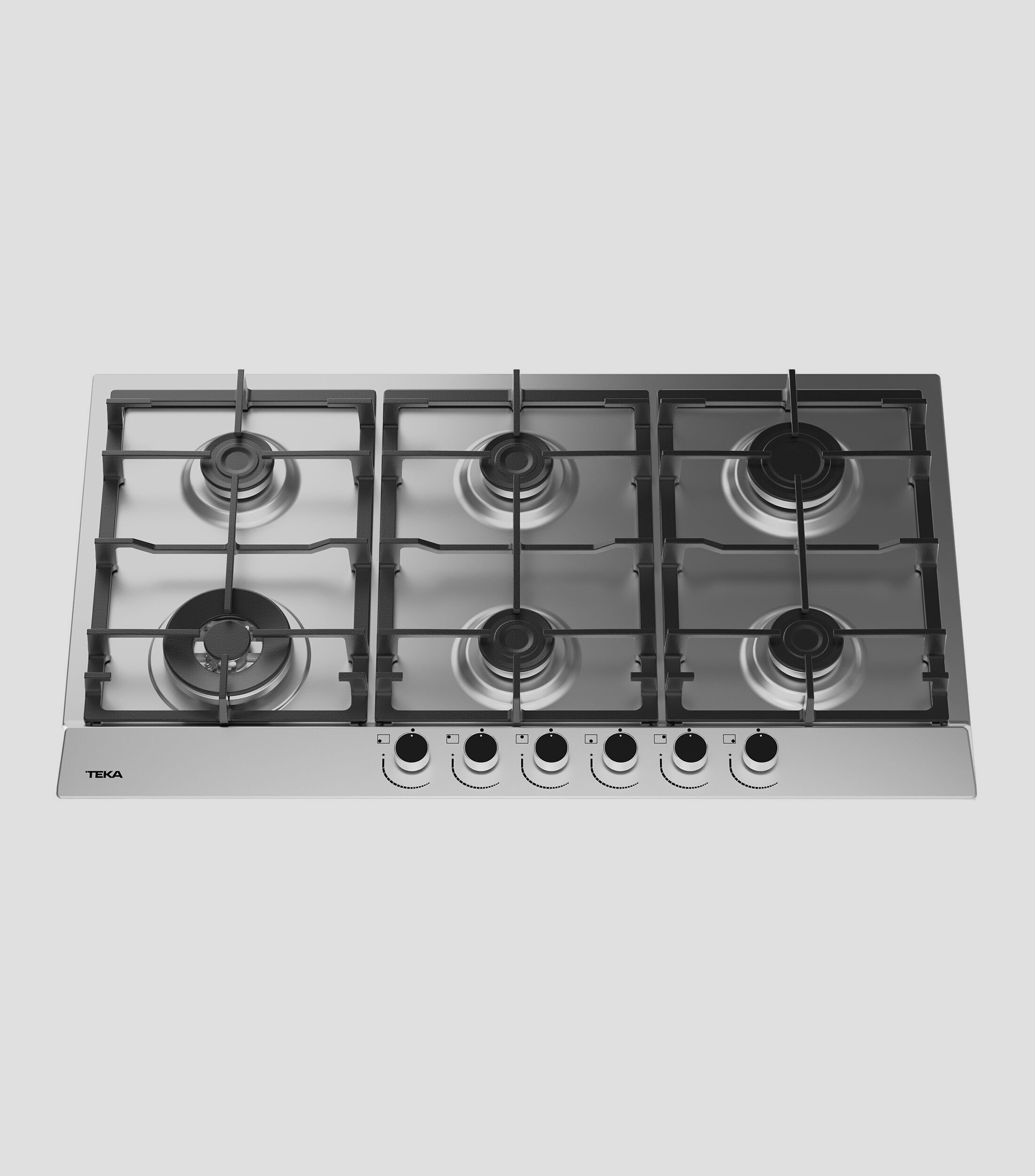 Parrilla a Gas LP 6 Quemadores en Acero Inoxidable