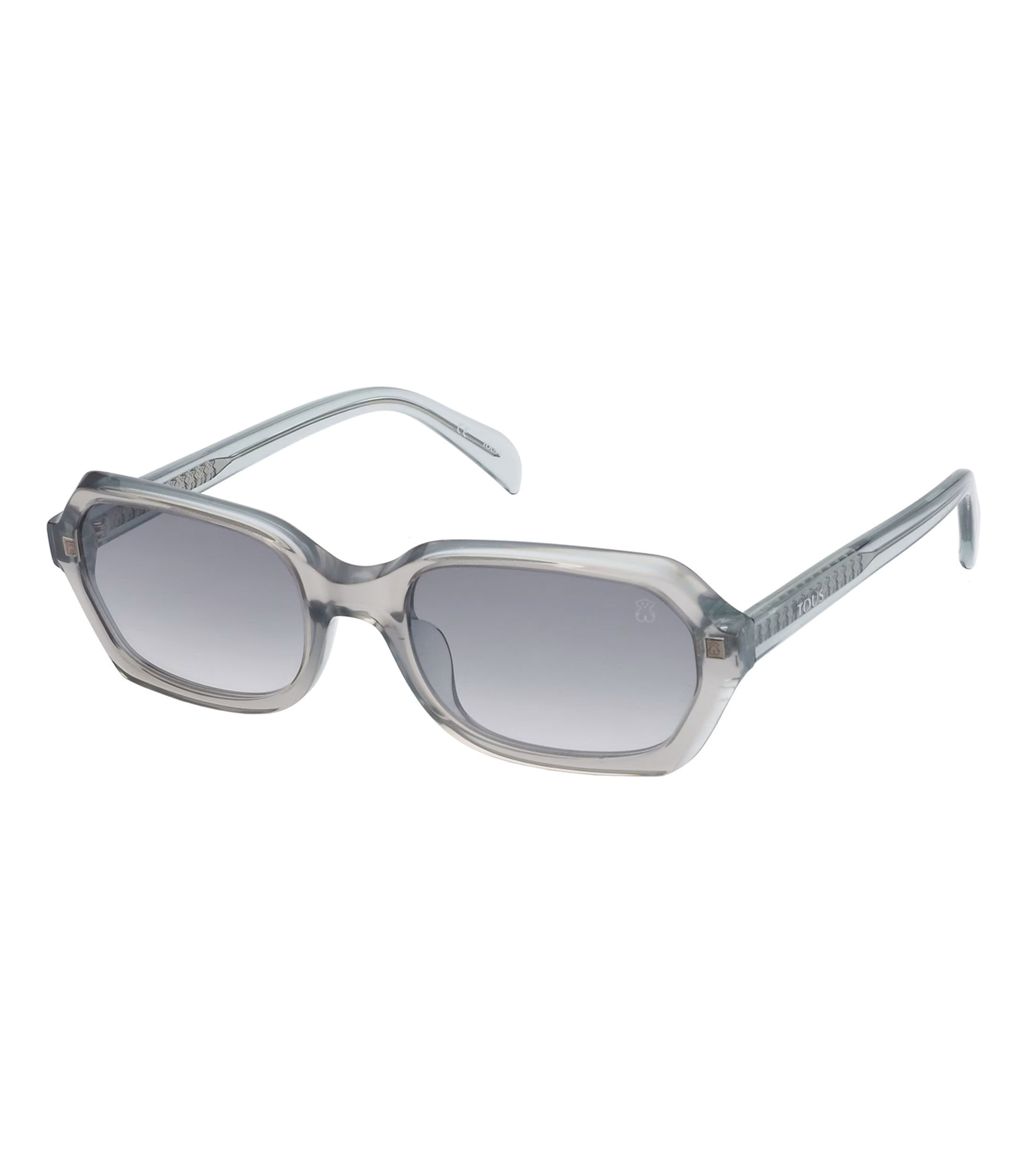Lentes de sol rectangulares Pale Oval verde Mujer