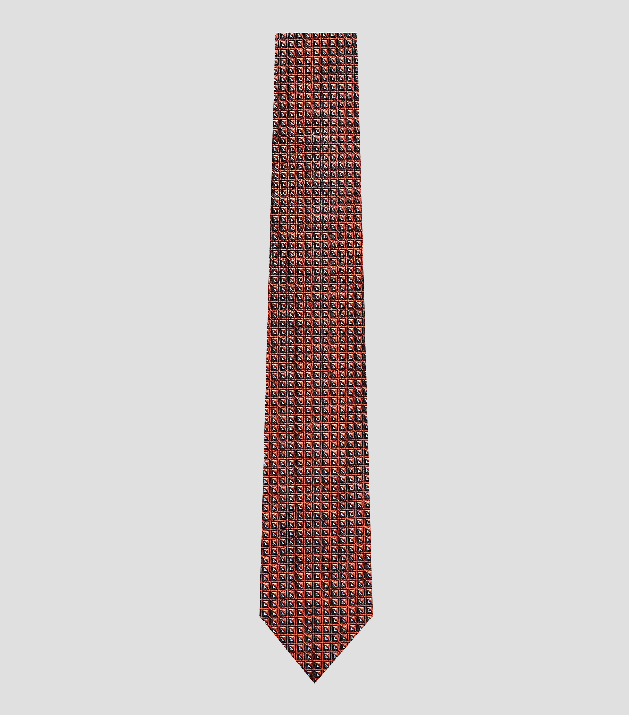 Corbata ancha de seda estampada