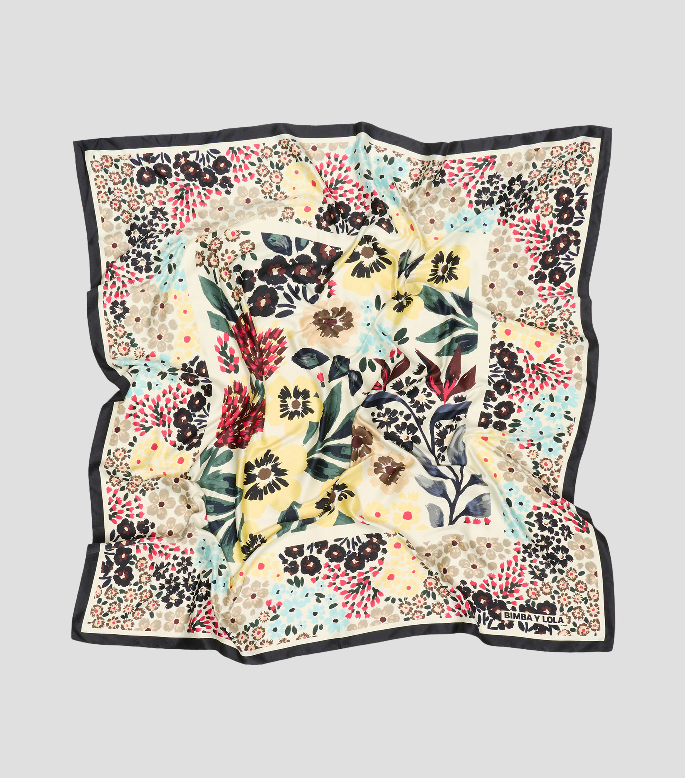 Pañuelo estampado flores Mujer