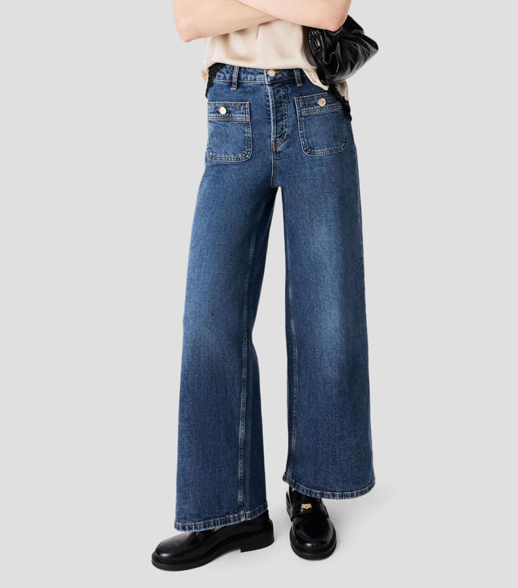 Jeans 126Prairo Paperbag Mujer