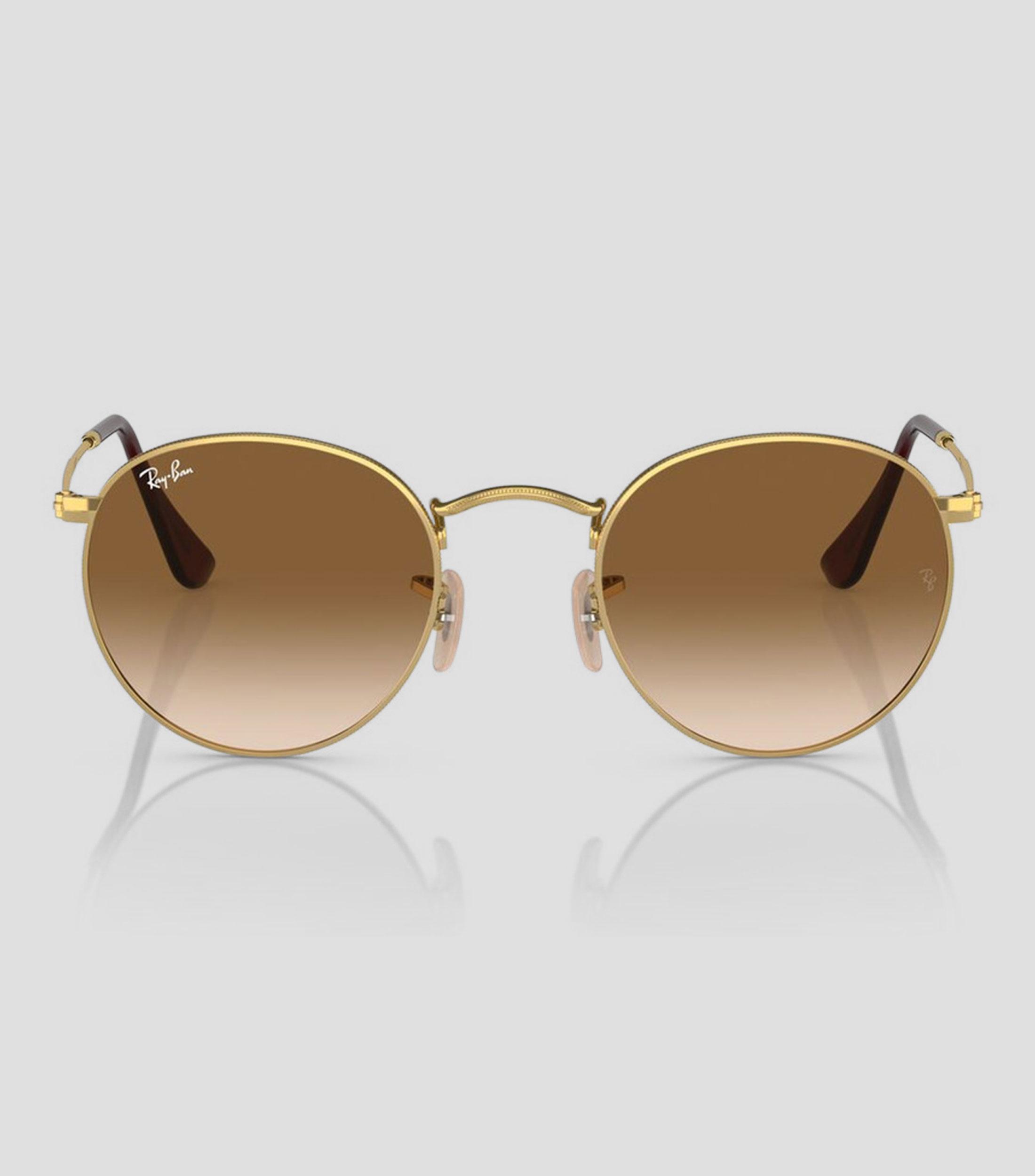 Lentes de sol Redondos Round Metal Dorados Hombre