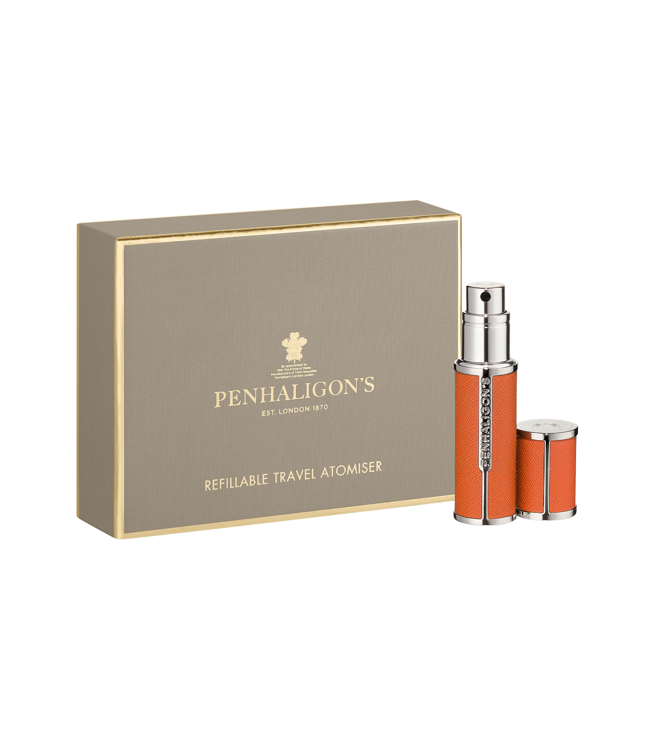 Atomizador Recargable de Perfume Naranja, 5 ml