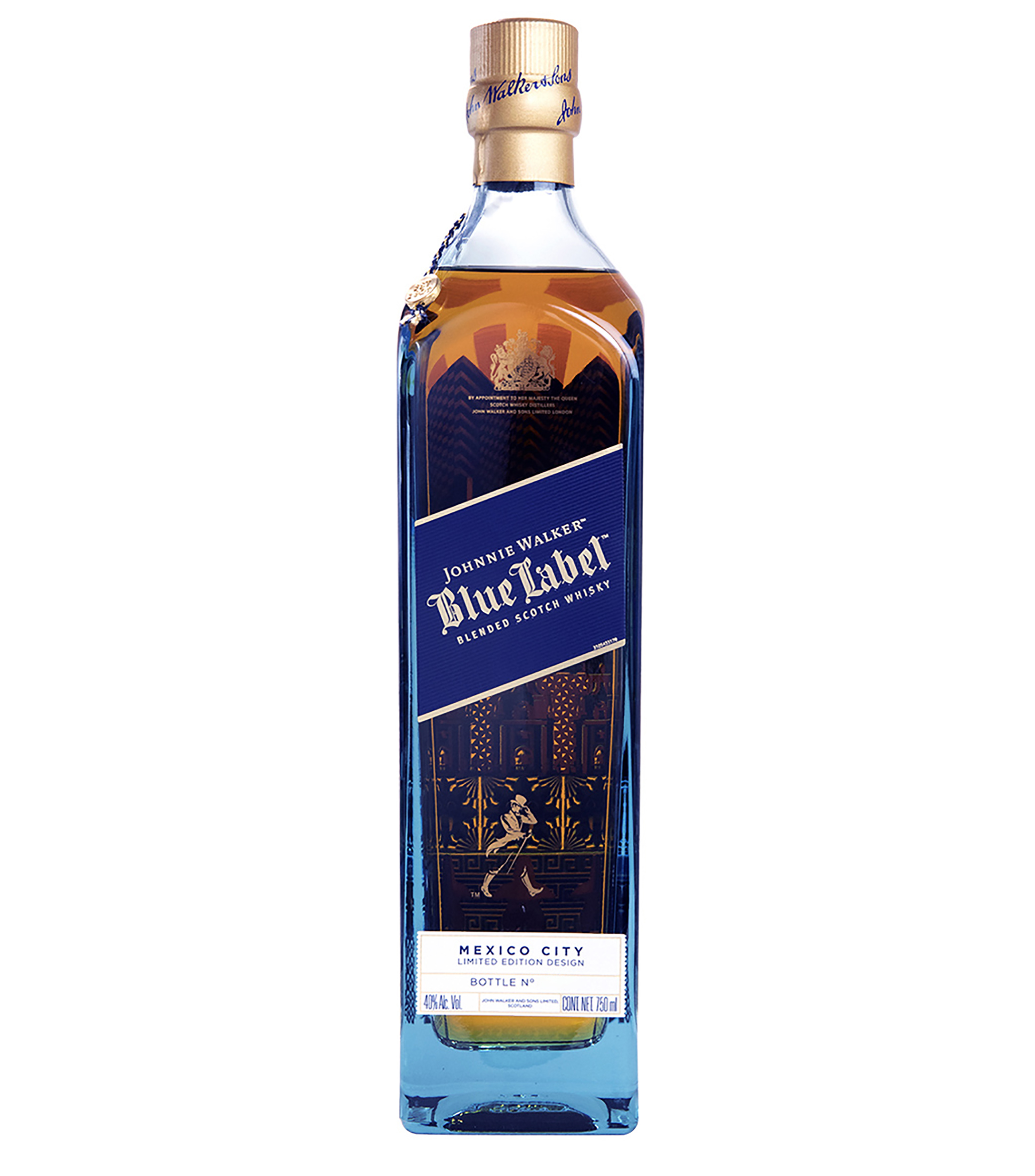 Johnnie Walker Whisky Blue Label Cities CDMX, 750 ml El Palacio de Hierro