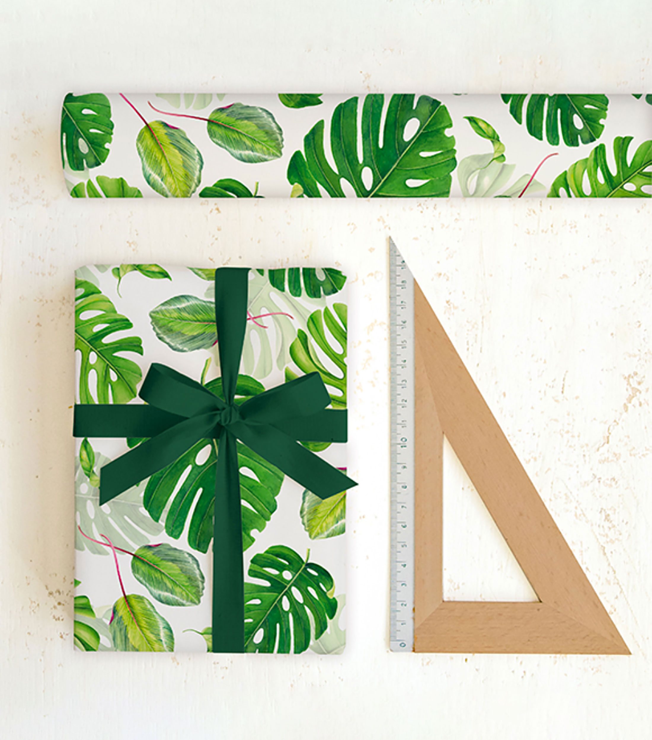 Pliego de papel Hojas Tropicales 70 x 100 cm