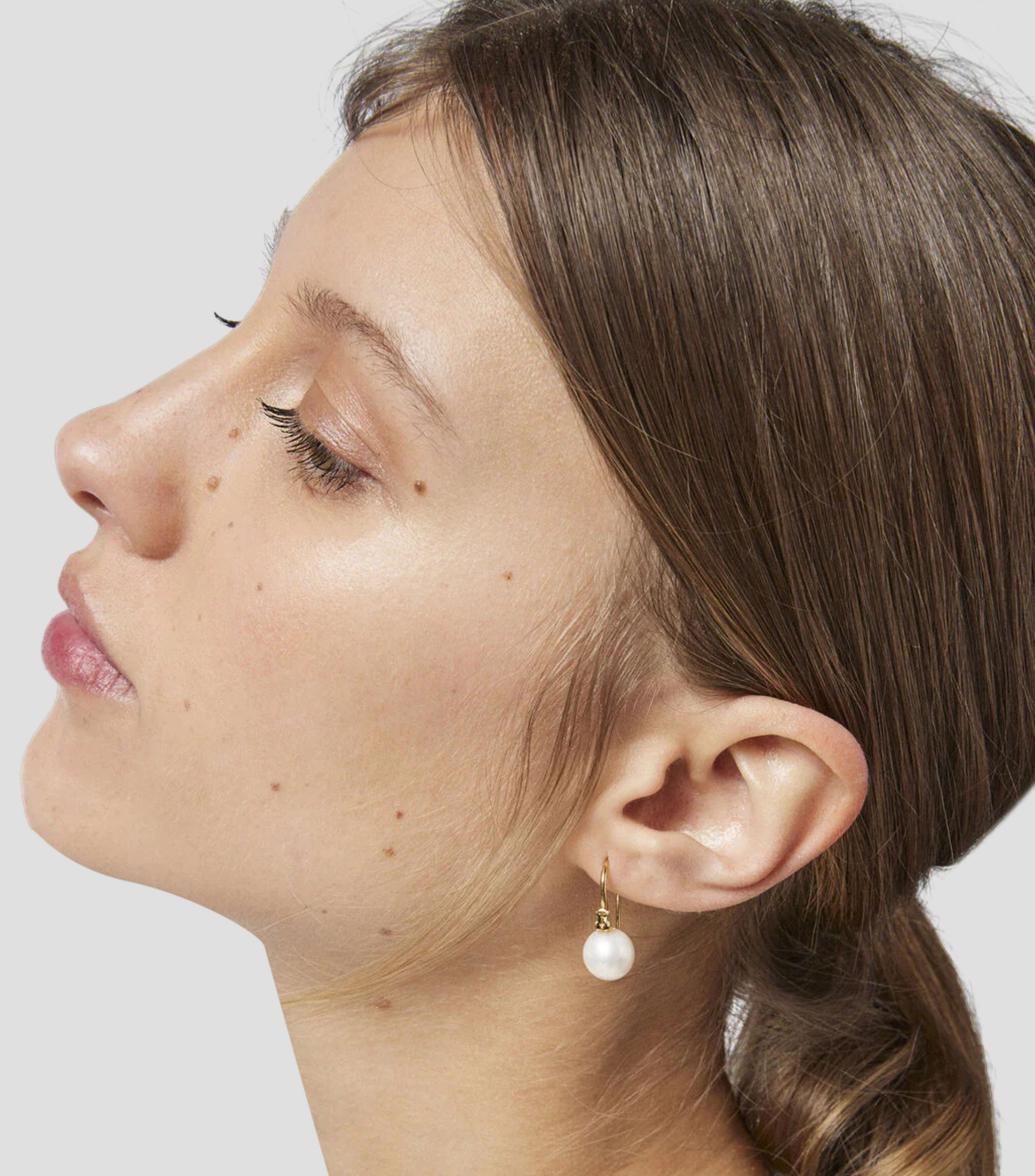Aretes en plata .925 con perlas Gloss Mujer