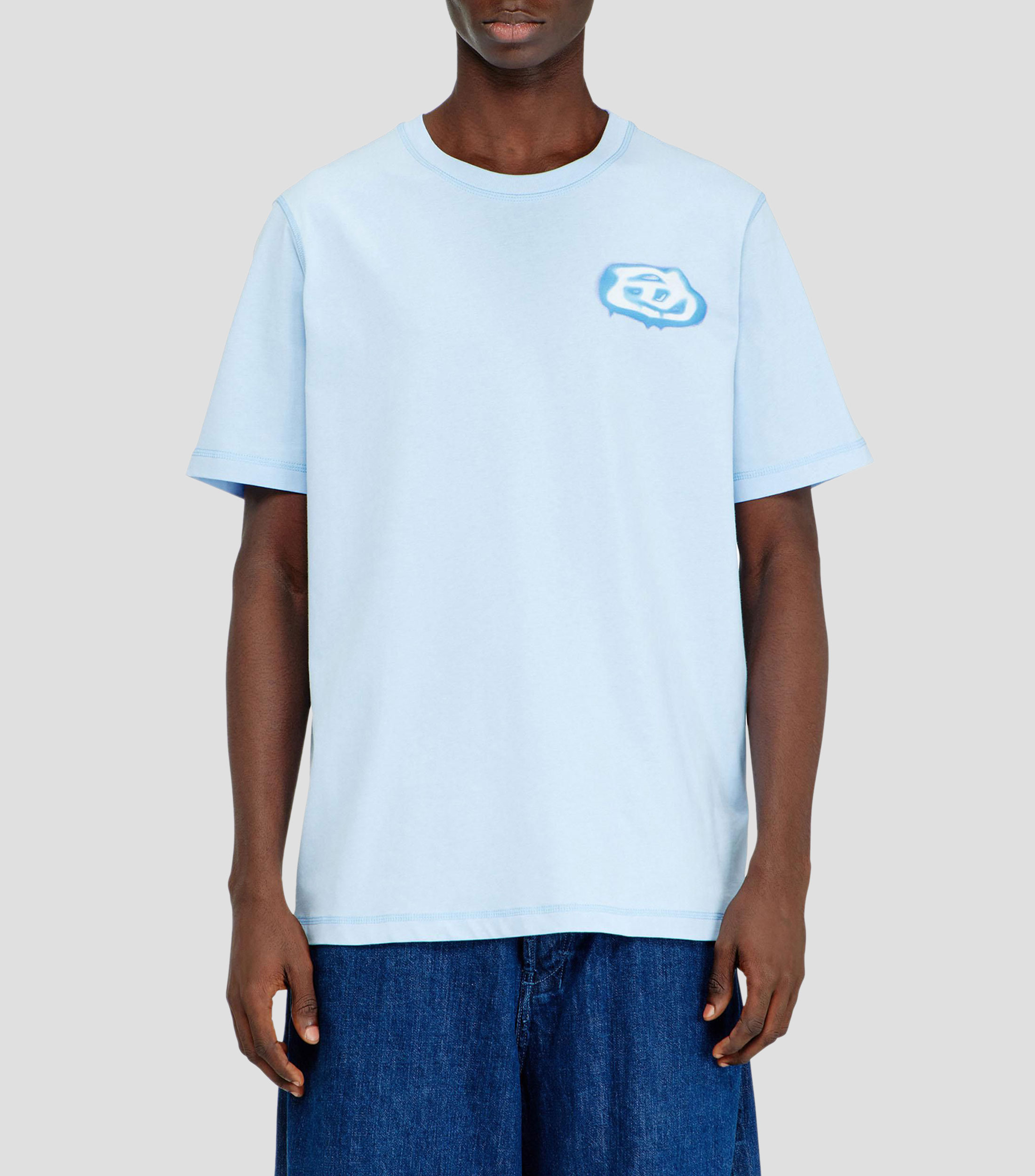 Playera cuello redondo manga corta lisa Hombre