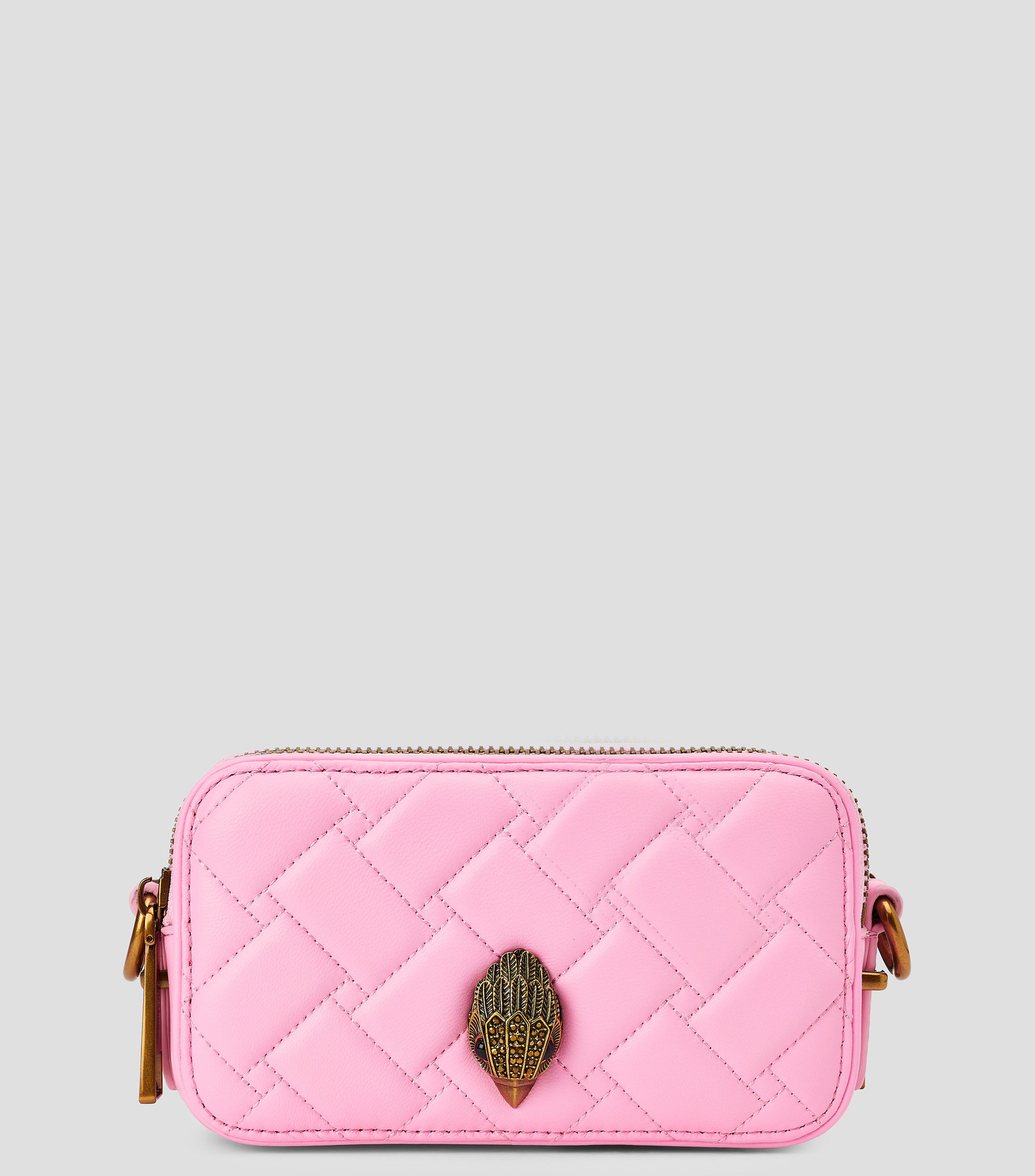 Bolsa crossbody en piel lisa Mujer