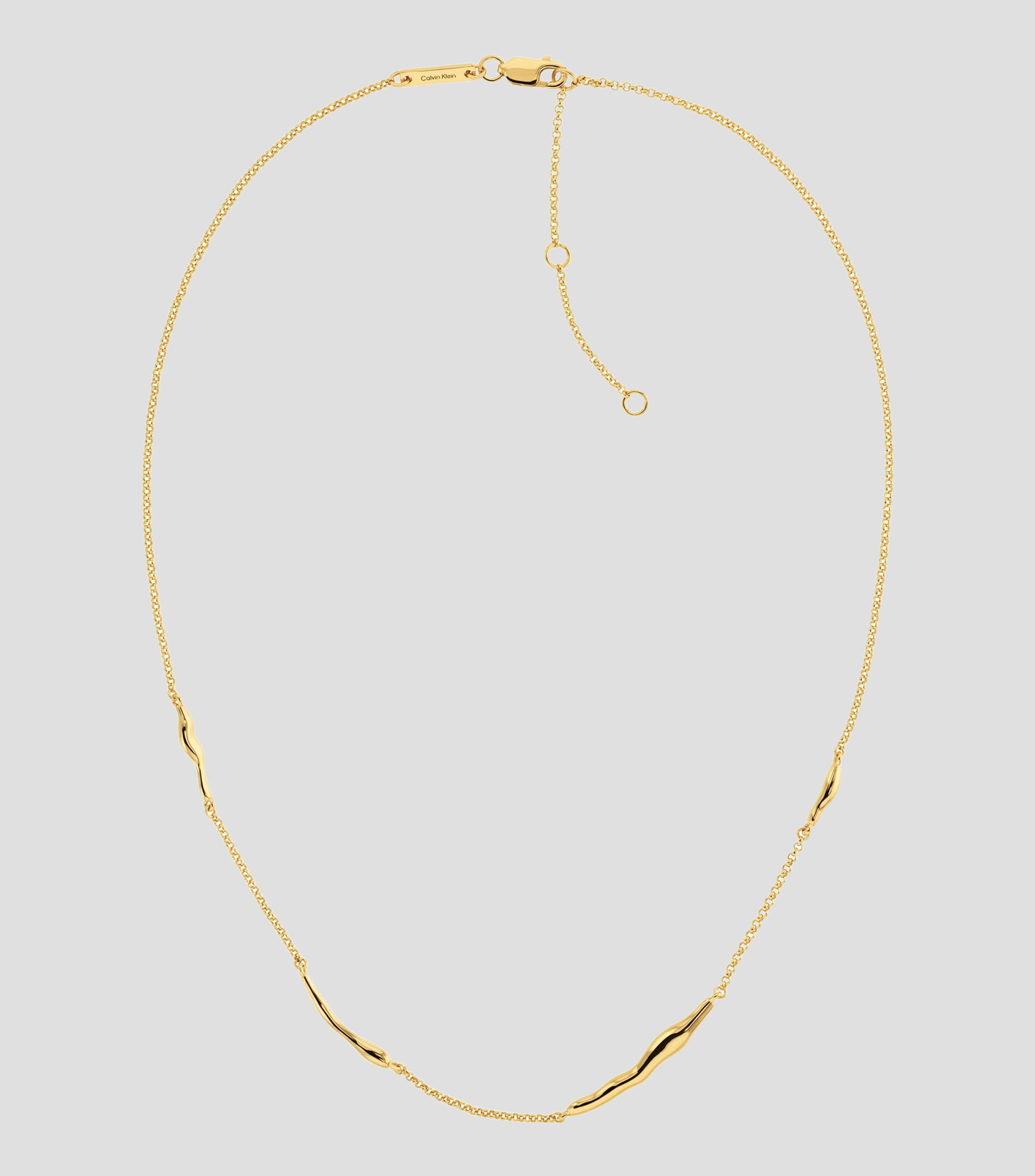 Collar con barras en plata Liquid Chain Mujer